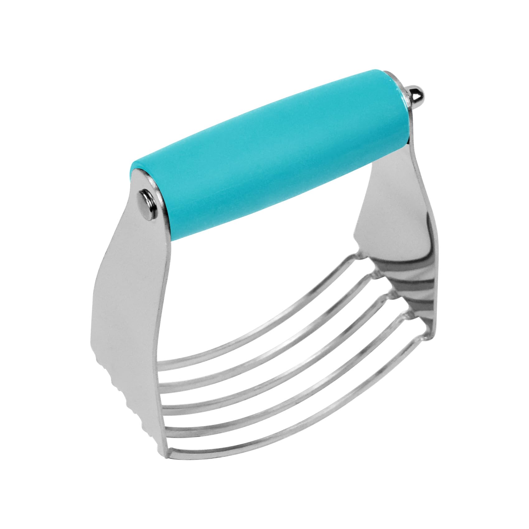 Dough Blender Heavy Duty Pastry Cutter Stainless Steel Butter Cutter Professional Baking Tool For Mixing Flour Butter (Blue)