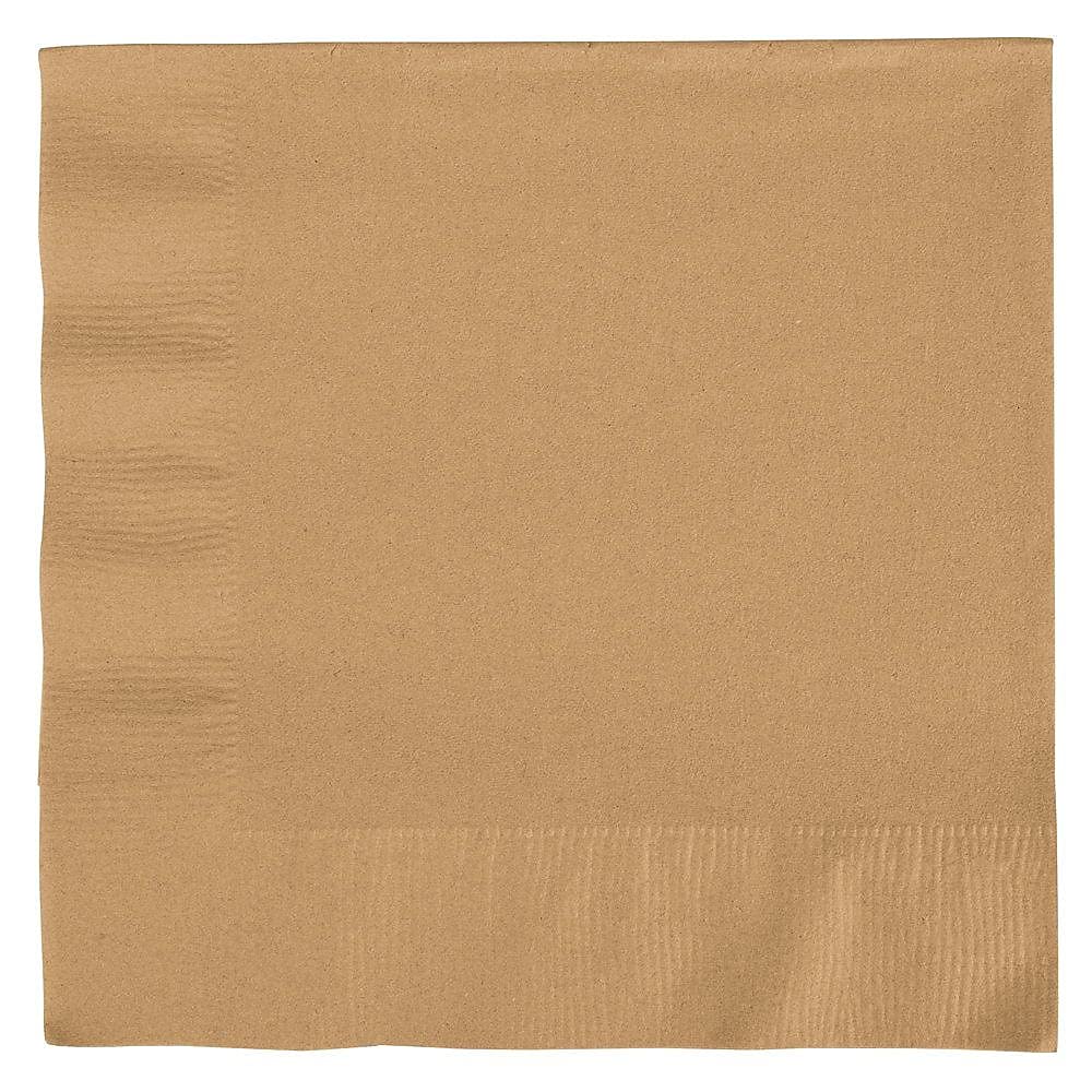Creative Converting 663276B Touch of Color 2-Ply Paper Lunch Napkins (50 Count), Glittering Gold, 6.5x6.5