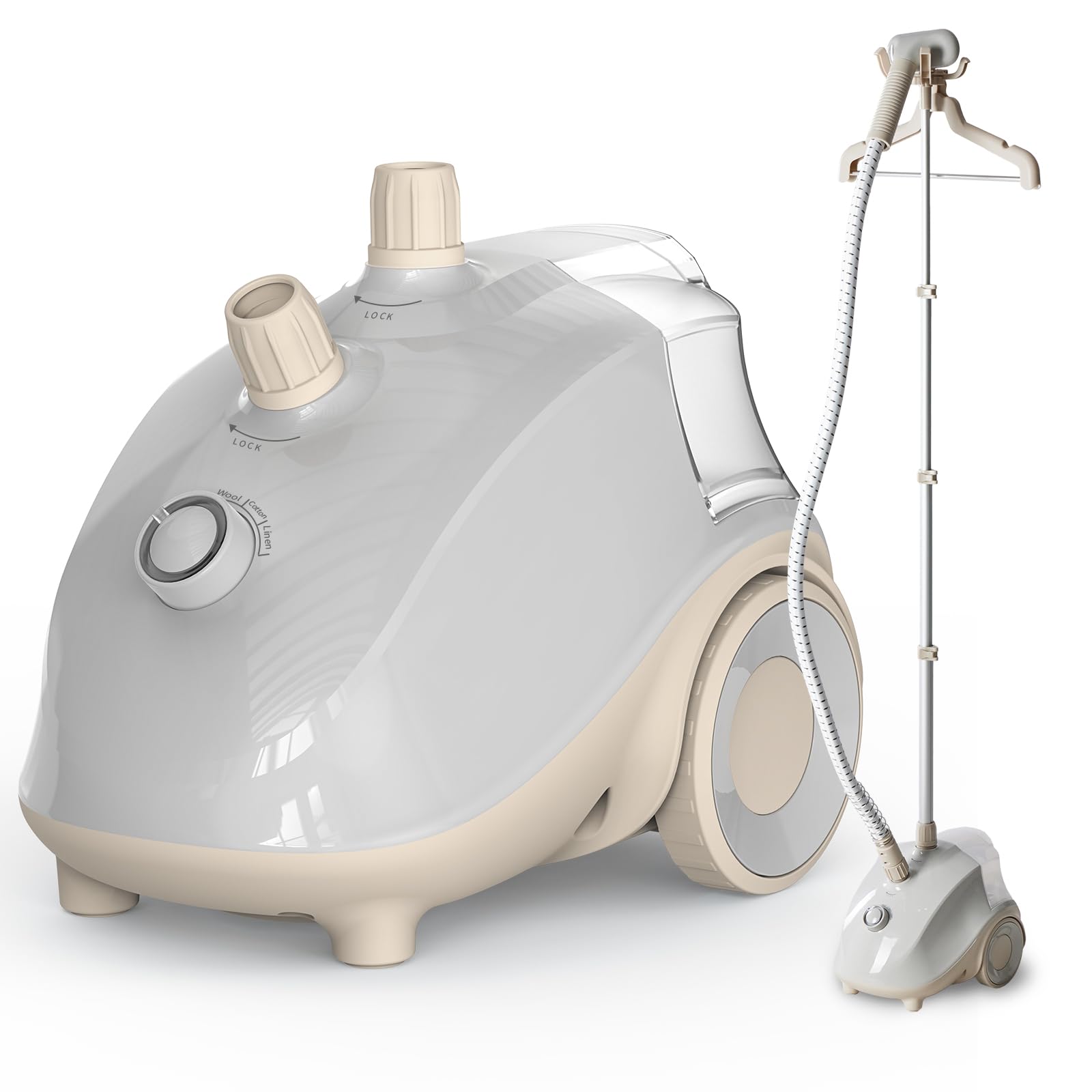 Dumos Garment Steamer For Clothes Standing, 1500W Efficient Clothes Steamer Standing, 1.7L Water Tank For 55 Min Continuous Stea
