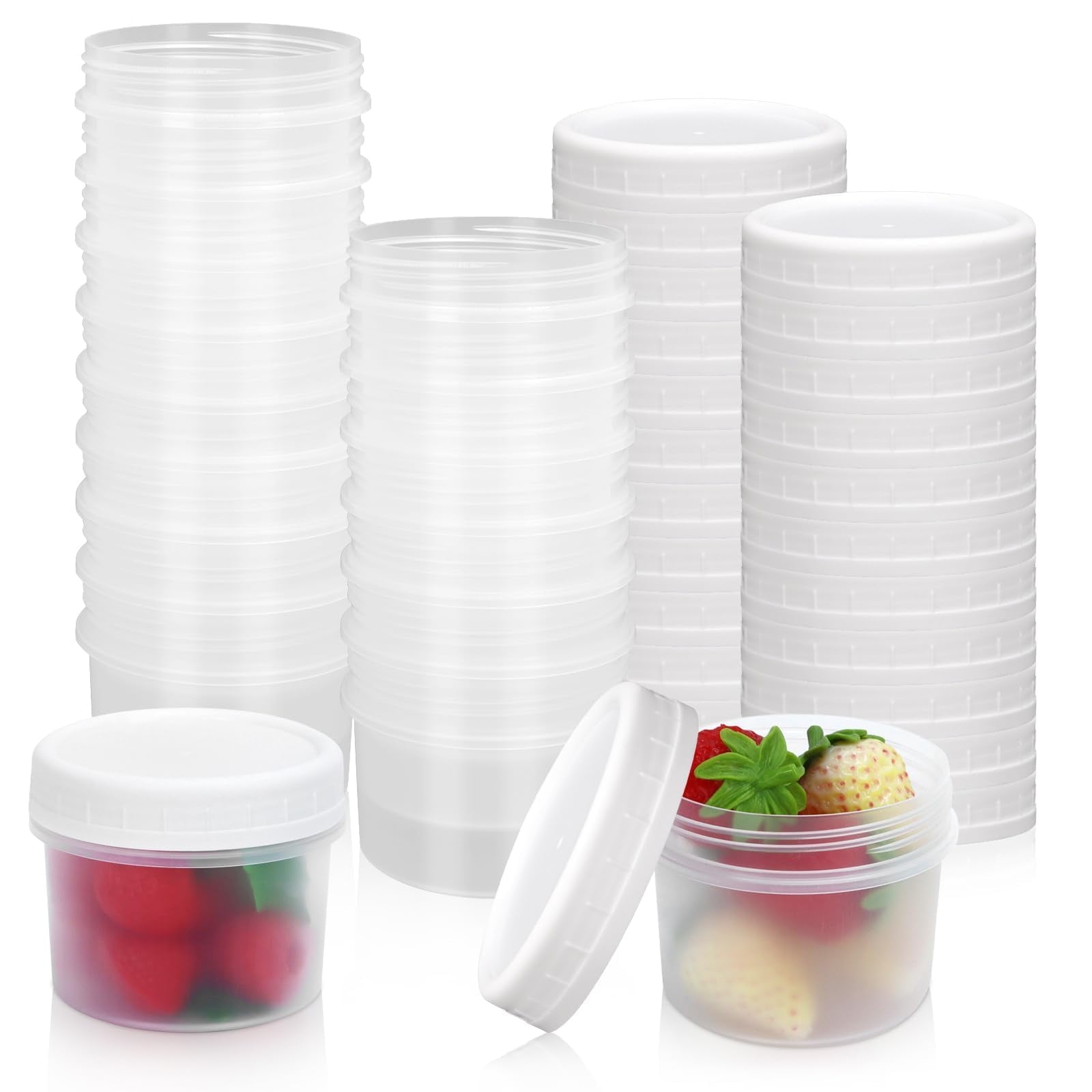 GothaBach 24 Pack 5 oz(160 ml) Food Storage Jars with Screw Lids