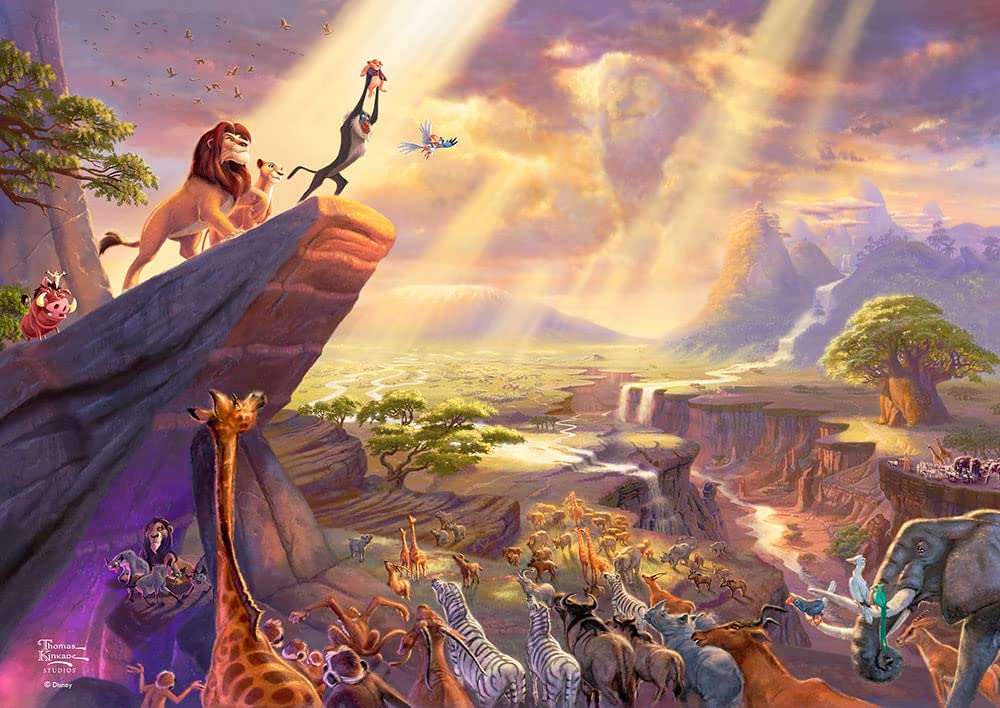 Mightyprint Disney - The Lion King - Circle Of Life Pride Rock - Durable 24    X 17 Wall Art - Not Made Of Paper - Officially Li