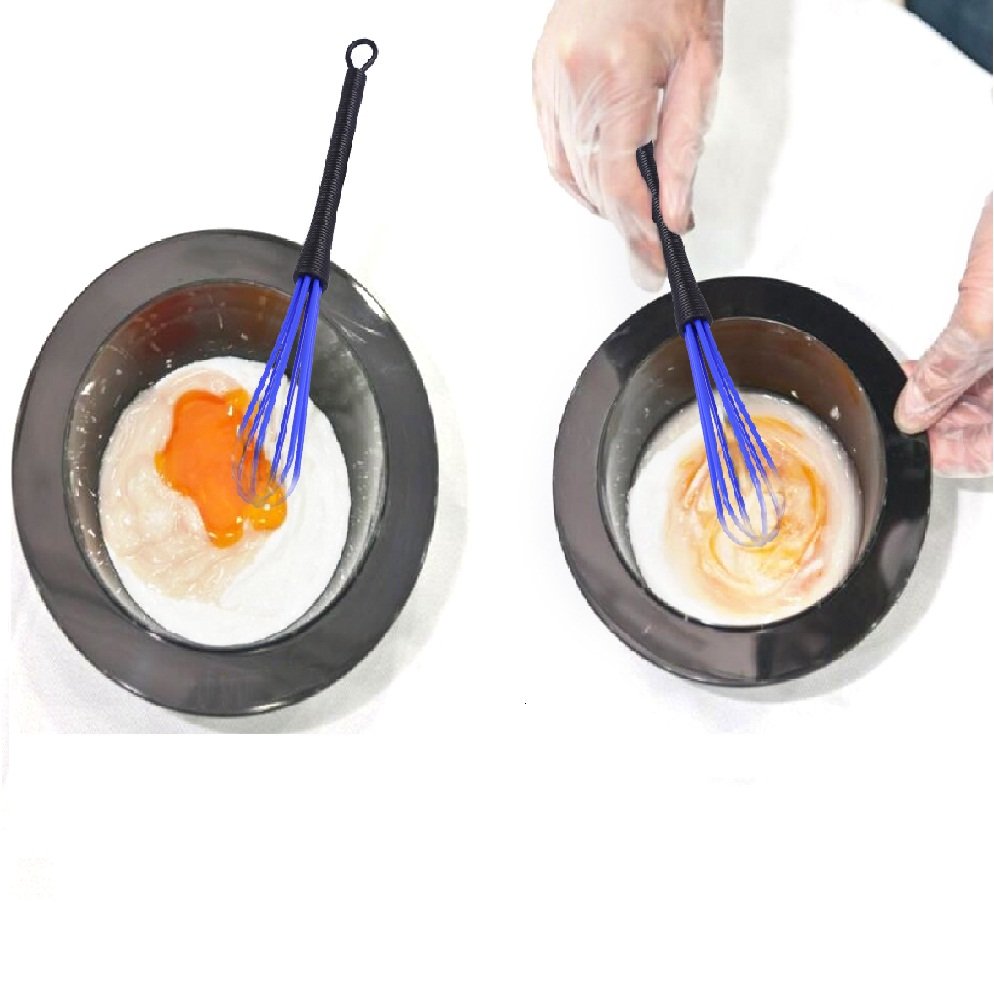 Plastic Whisk, 5Pcs Mini Whisk Salon Hair Color Mixer Egg Milk Mixer And Beating Stir Tool