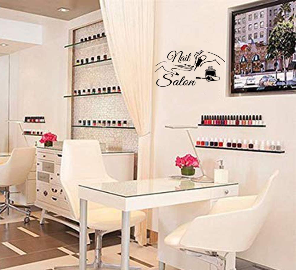 Nail Salon Wall Sticker Removeable Quote Vinyl Wall Art Decals