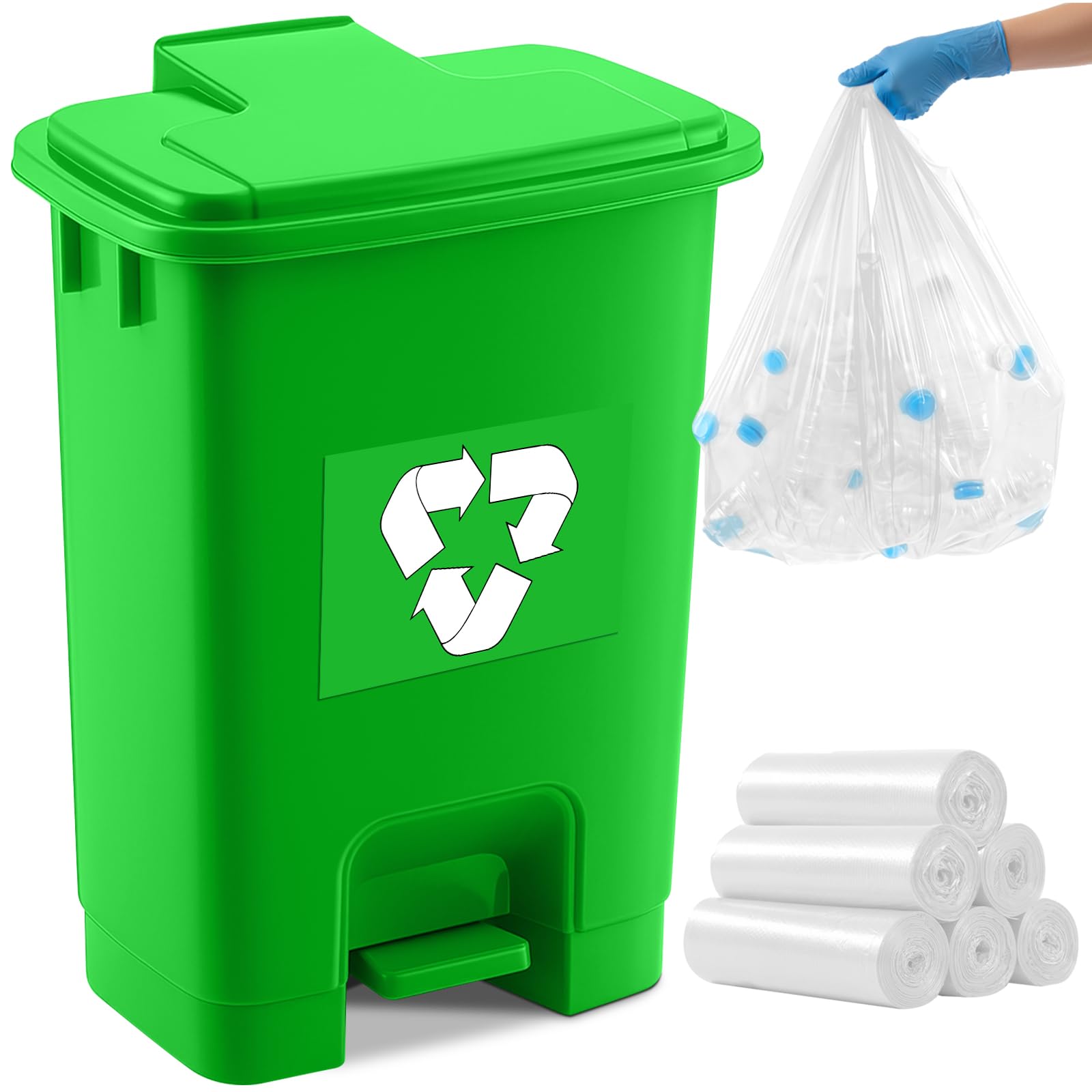 Geiserailie 1 Set 15L Green Compost Bin Kitchen