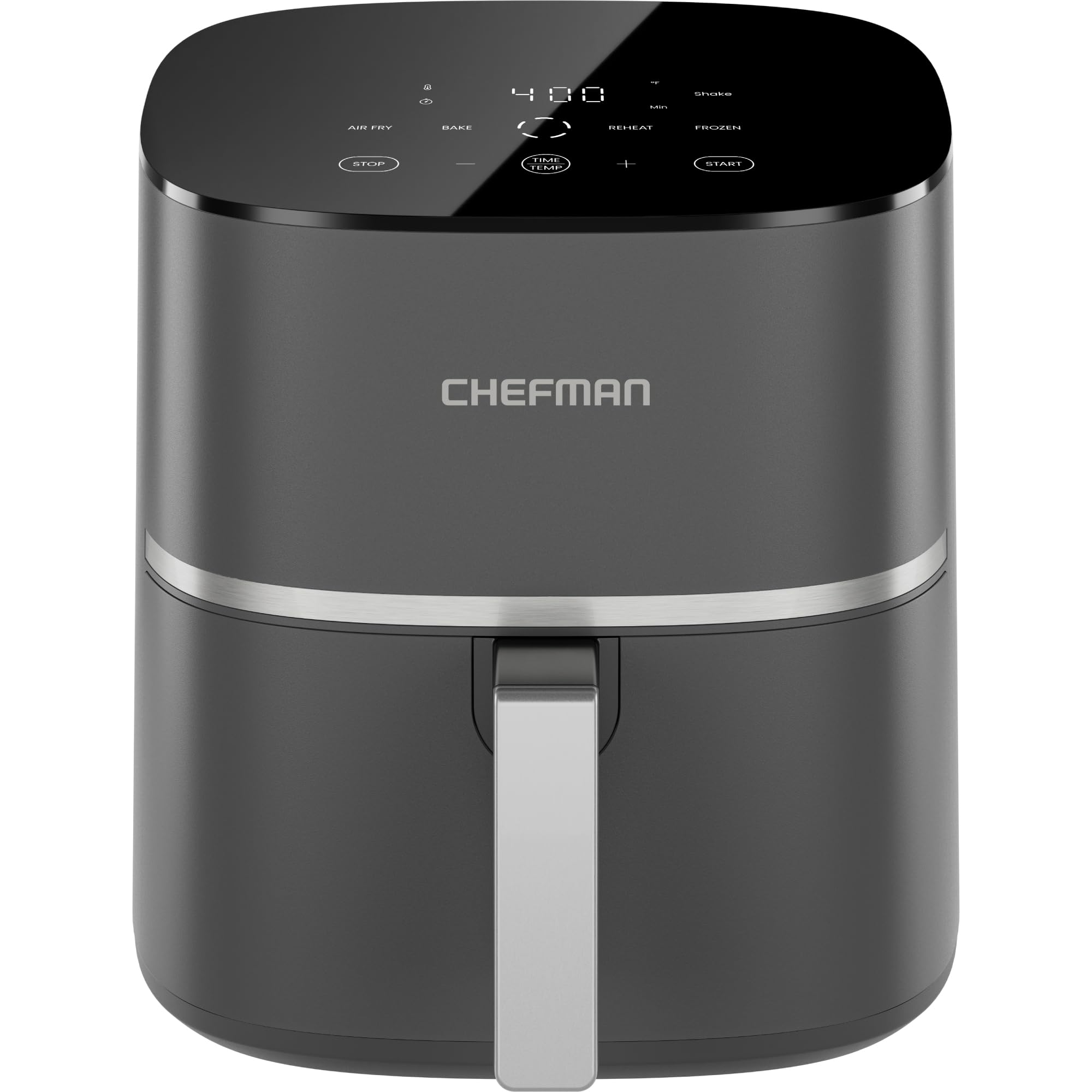 Chefman TurboX 4-in-1 Air Fryer, 5-Quart Airfryer for Extra Crispy Chicken, Fries, Wings, and More, Air Fry, Bake, Reheat, and F