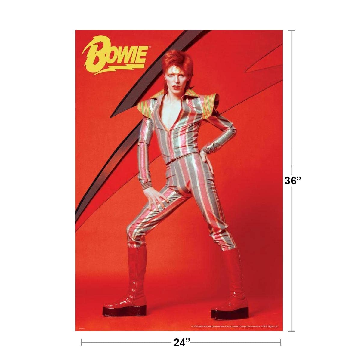 Aquarius David Bowie - Glam Poster 24 X 36In