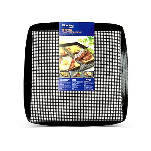Bluedrop Toaster Baskets Non Stick PTFE Grill Mesh Trays Crisper Bakery Baskets Food Grade Woven Glass Baking Mesh Trays For Spe