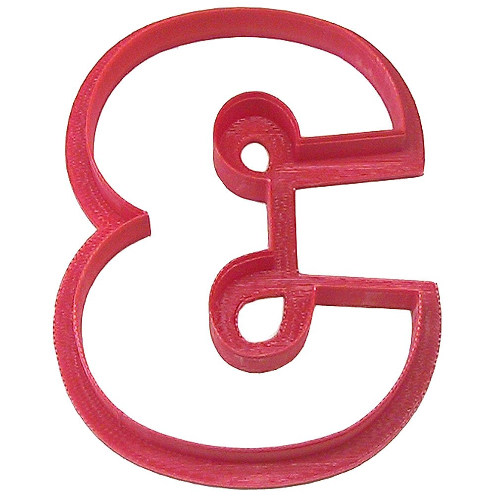 Cookiecutter.Com Brand Number Three Cookie Cutter 4 Inch - Hand Made In The Usa From 3D Printed Plastic