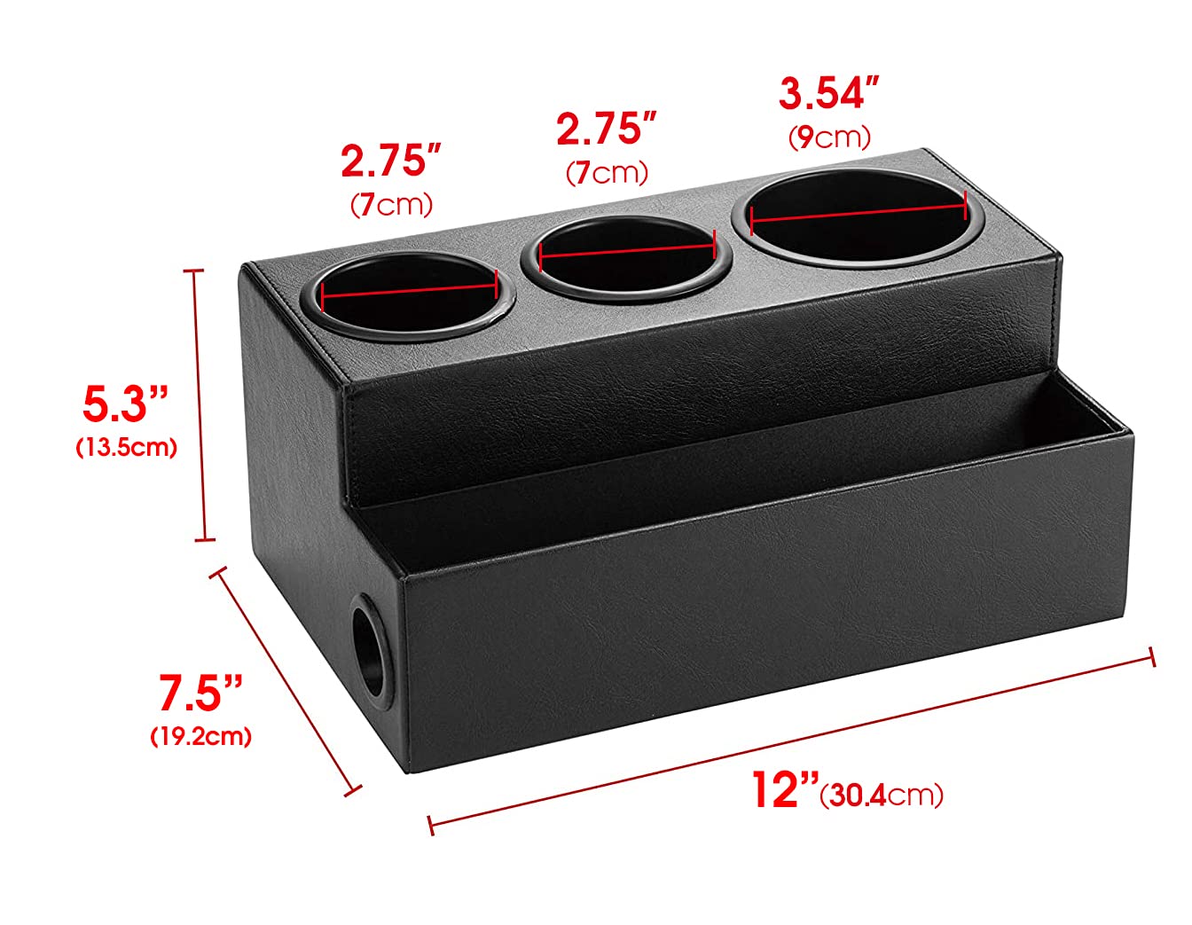 J JACKCUBE DESIGN Hair Dryer Holder - Black Styling Organizer, MK154 Vanity Storage for Accessories and Toiletries