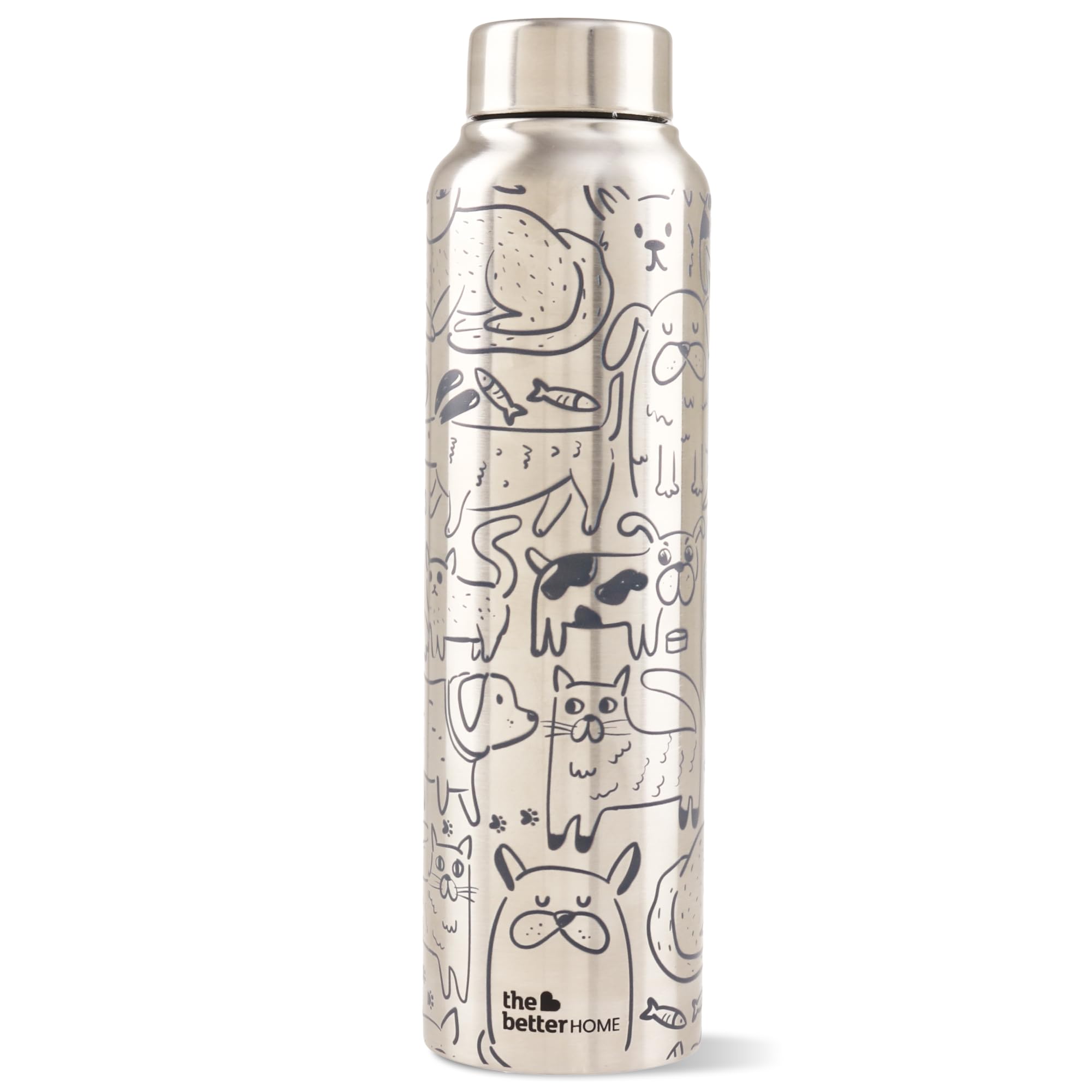 The Better Home Stainless Steel Water Bottle - 1000 Ml | Bpa-Free, Leak-Proof | Aesthetic & Durable Bottle For Kids, School, Hom