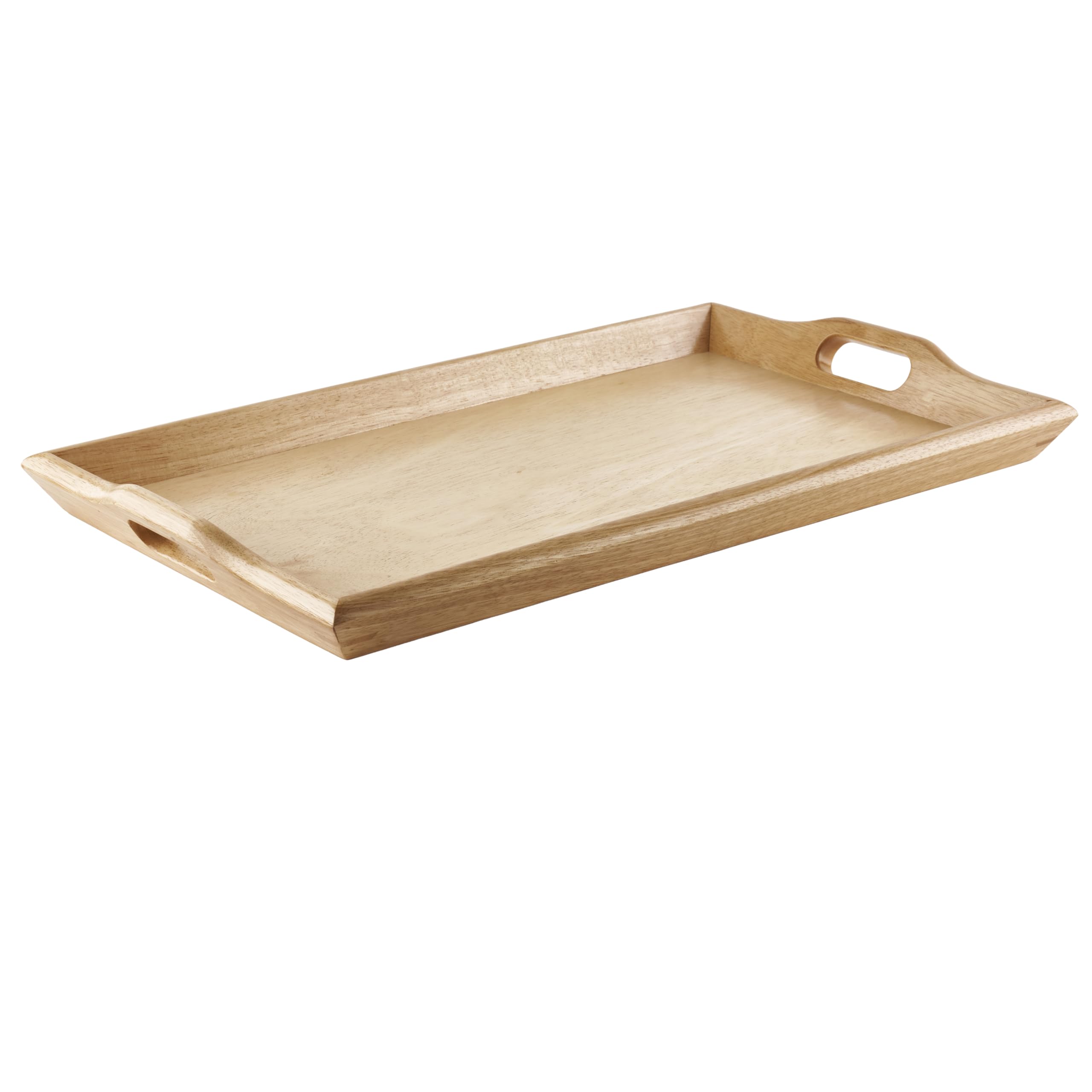 G.E.T. RST-2516-N Natural 25 x 16 Hardwood Room Service Tray Hardwood Room Svc. Trays Collection