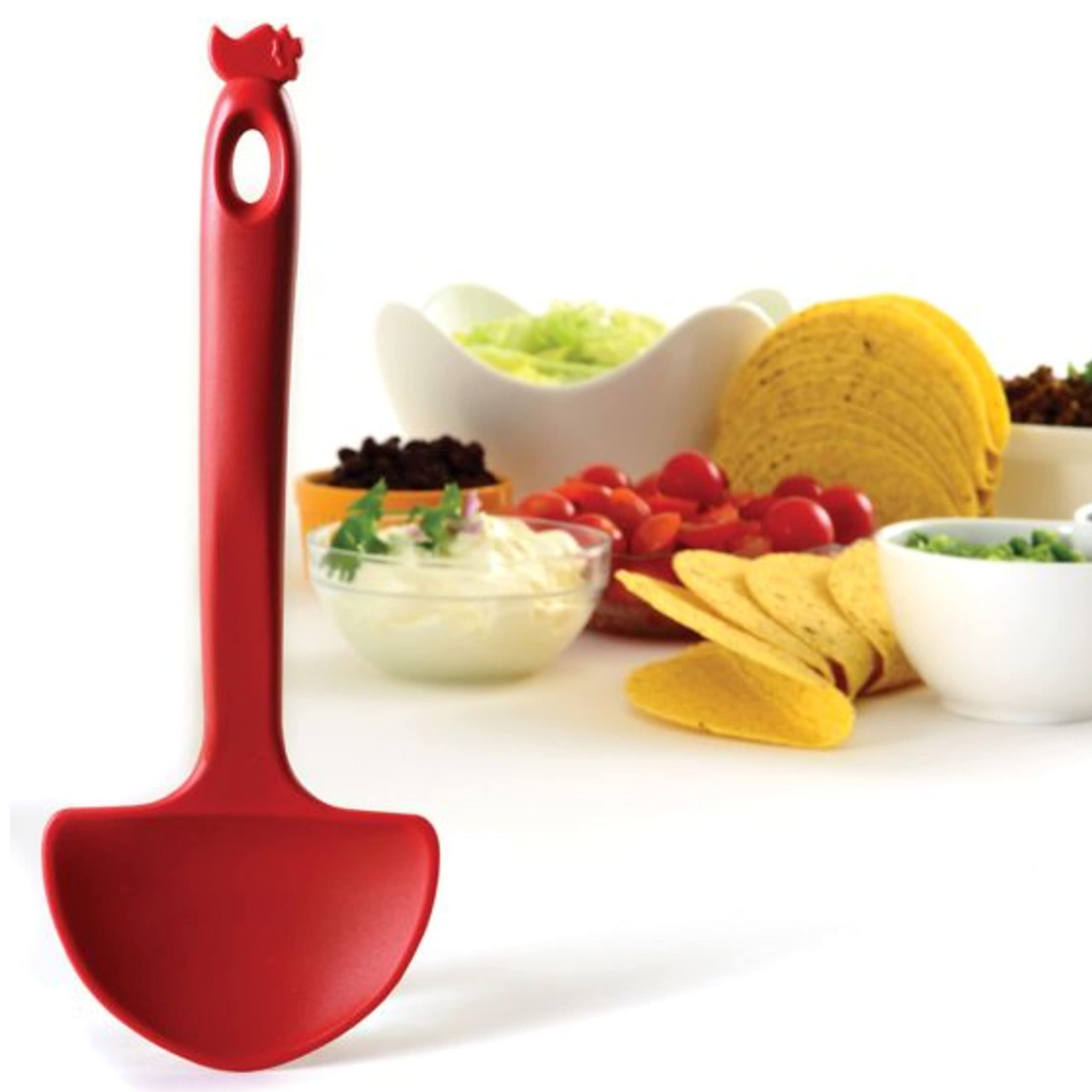 Norpro Ita Taco Spoon, Red