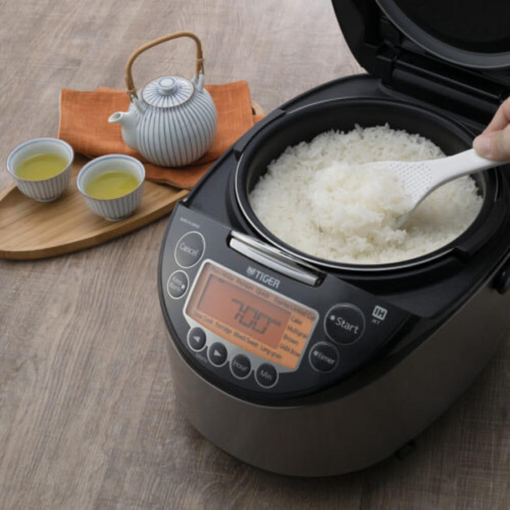 Tiger Jkt-D Multi-Functional Induction Heating (Ih) Electric Rice Cooker With 12 Cooking Settings (Silver Black)