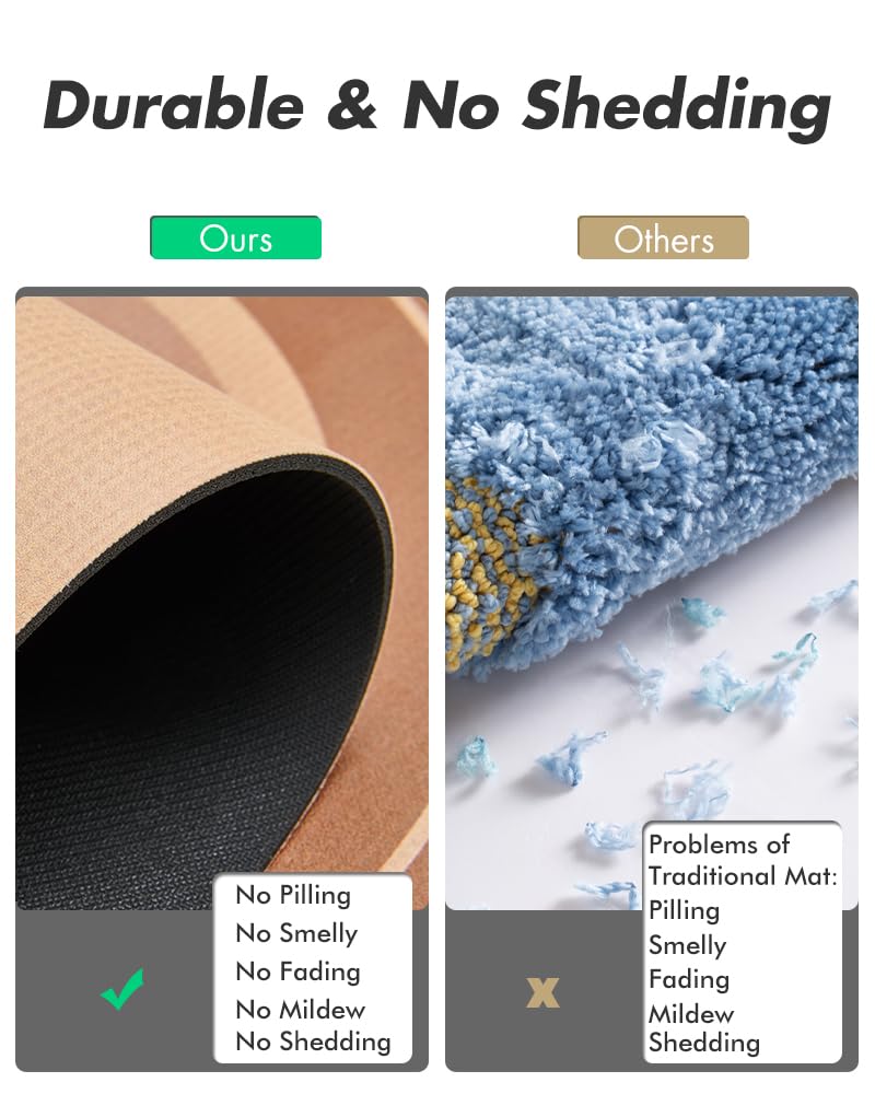 Bath Mat-Bathroom Mat Bathroom Rug Absorbent Non Slip Quick Dry Stain Resistant Bath Mat Rug For Bathroom Floor Bathmat-Easy Car