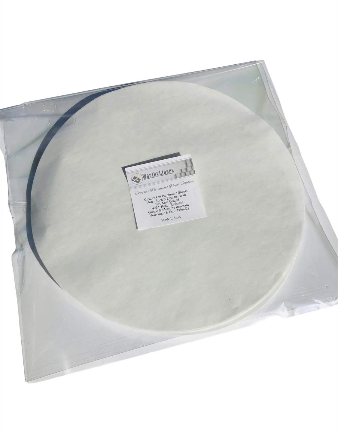 Worthy Liners Parchment Paper Rounds 14 Inch, 100 Pack