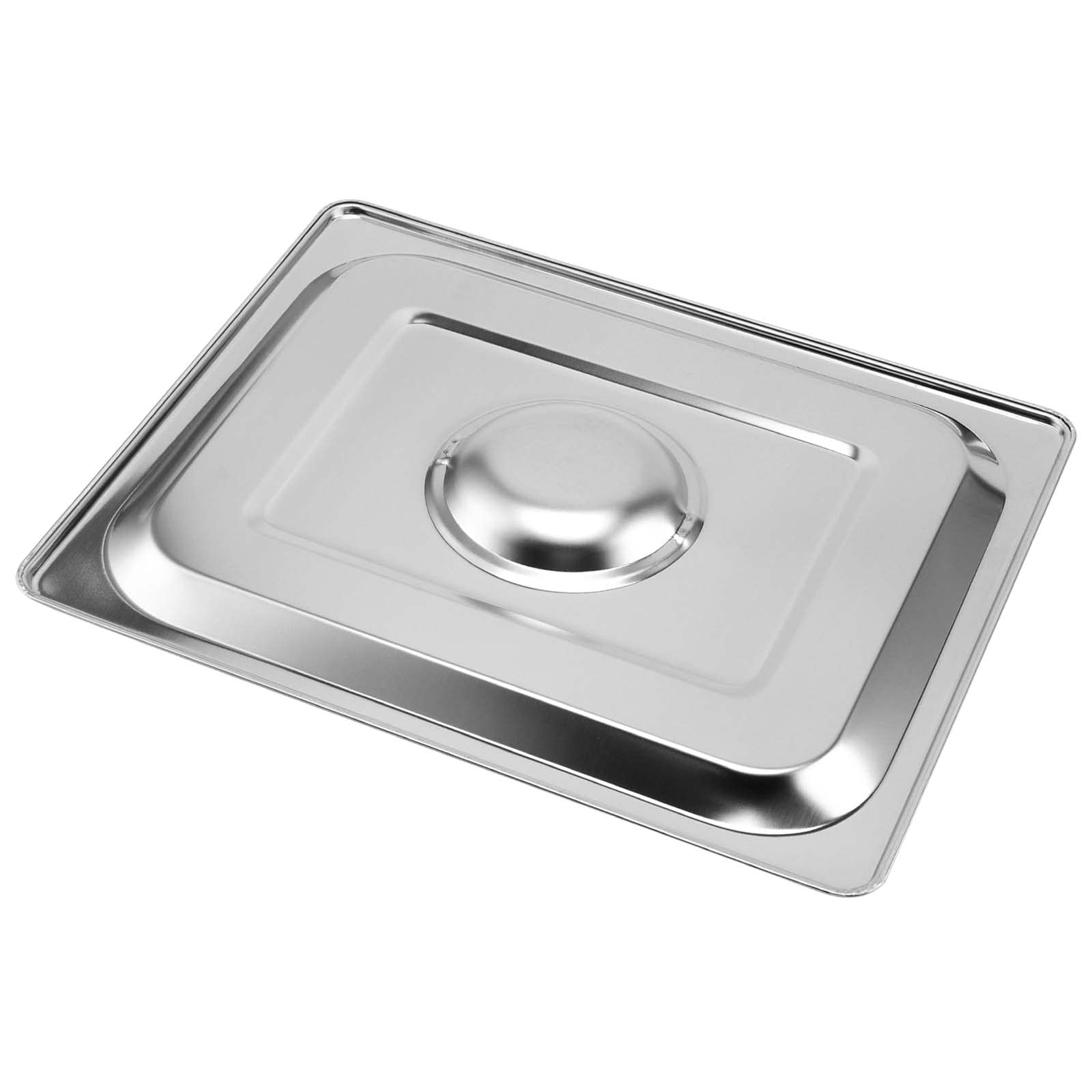 Japchet 4 Pack 1/2 Size Stainless Steel Steam Table Lid, Steam Table Pan Lids With Handle Hotel Pan Cover For Kitchen, Hotel, Re