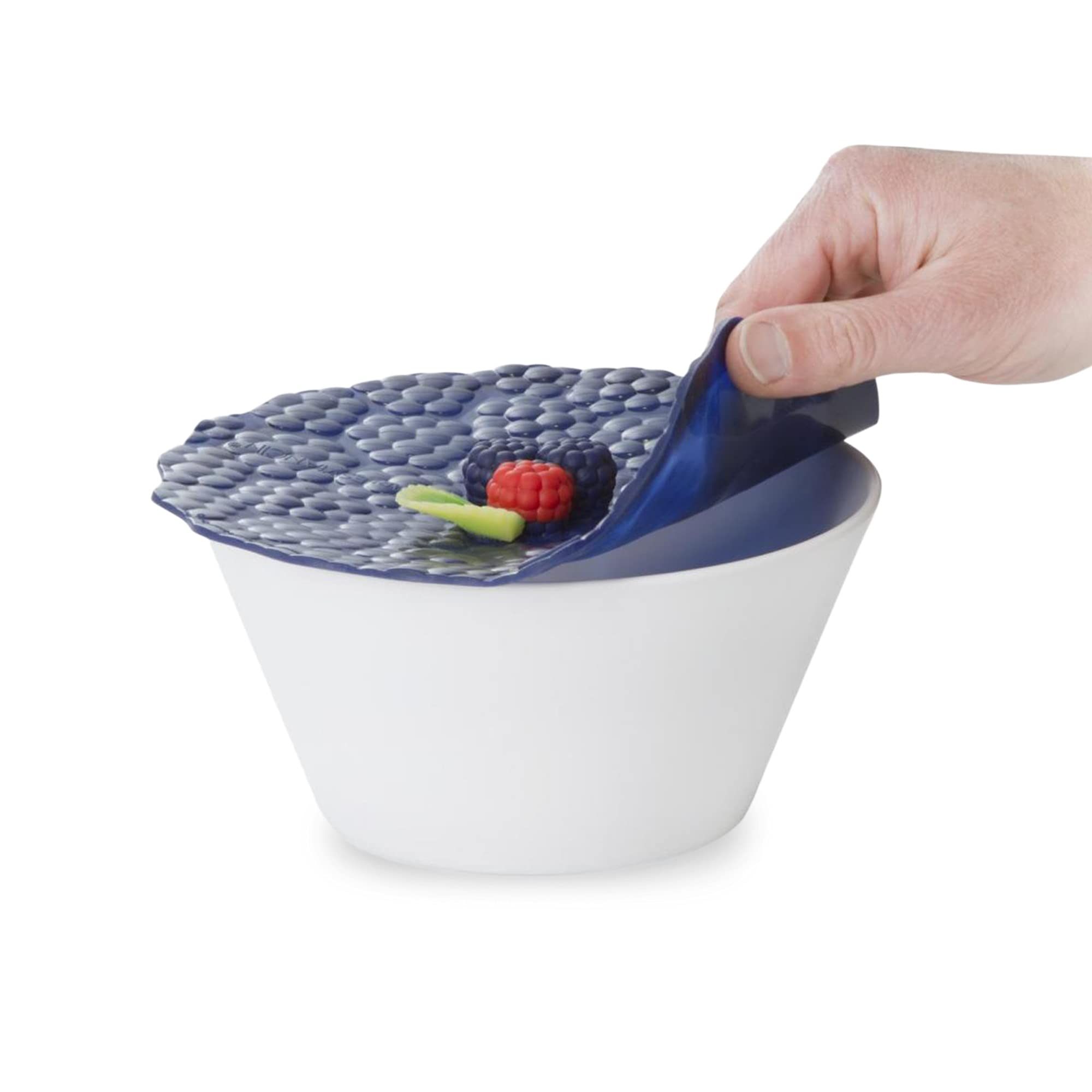 Charles Viancin - Blackberry Silicone Lid for Food Storage and Cooking - 8''/20cm - Airtight Seal on Any Smooth Rim Surface - BPA-Free - Oven  Microwave  Freezer  Stovetop and Dishwasher Safe