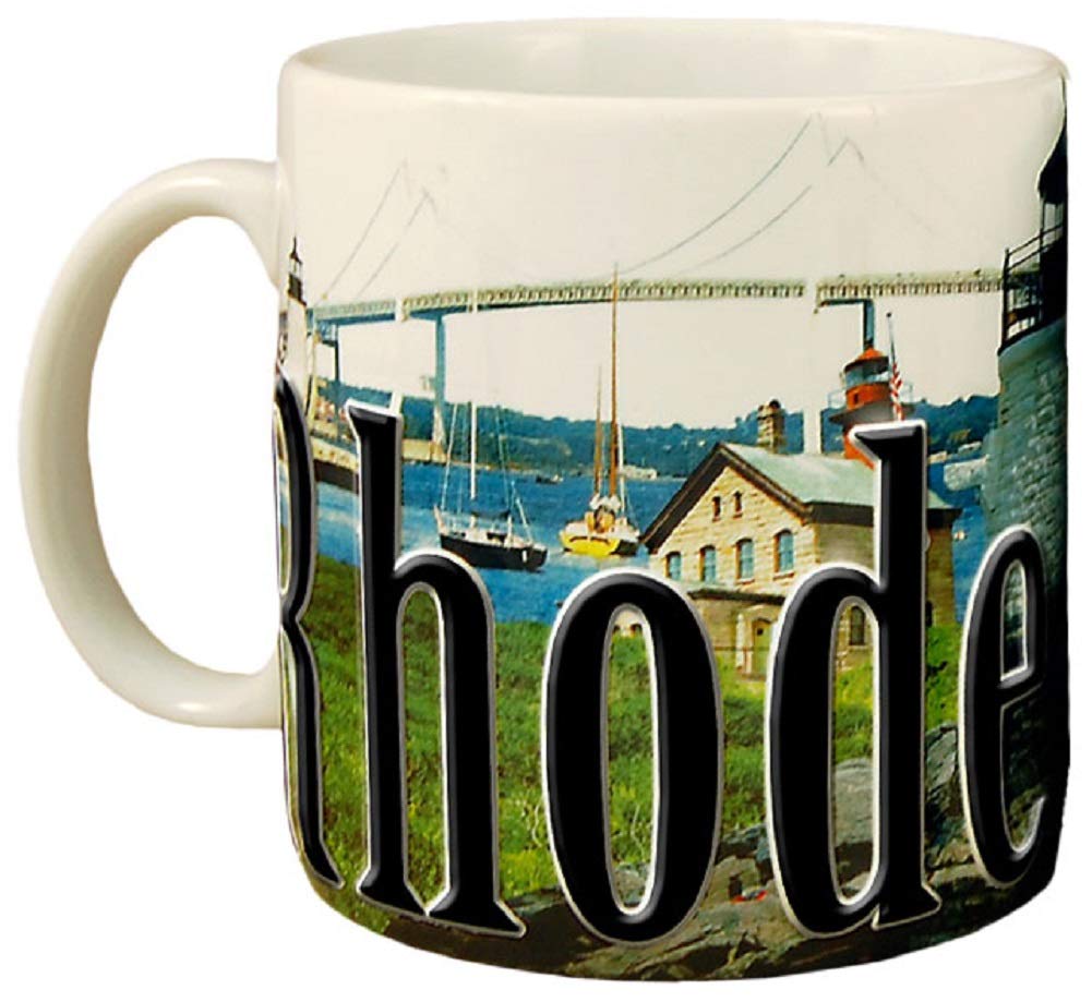 Americaware - State Of Rhode Island Souvenir Gift Ceramic Coffee Mug / Cup - 18Oz