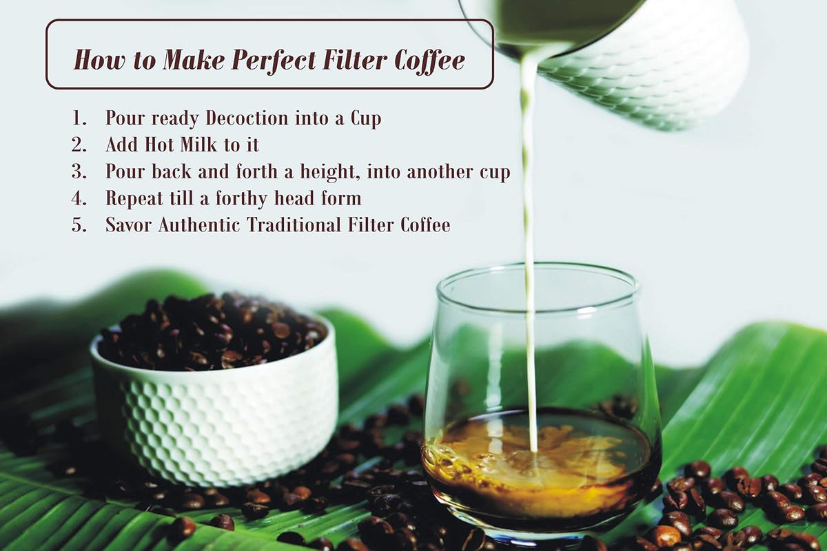 PAJAKA South Indian Filter Coffee Maker 2-4 Cup Mug Madras Kaapi Kappi Drip Decoction Maker Brewer Dripper Stainless Steel Medium Size for Home & Kitchen (250 ML)