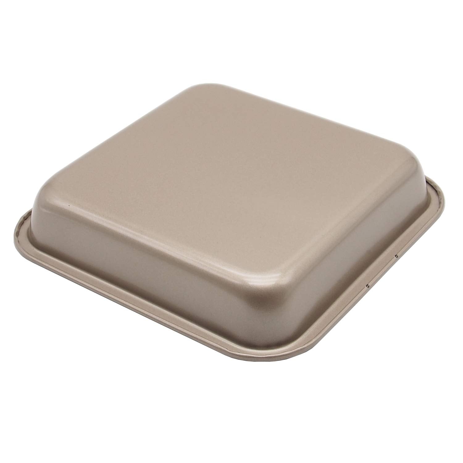 Hytk 2 Small Baking Pans 8.33 X 8.33 Inch (Inner 7.5 X 7.5) Mini Cookie Sheet Toaster Conventional Oven Tray Nonstick No Warp Ma