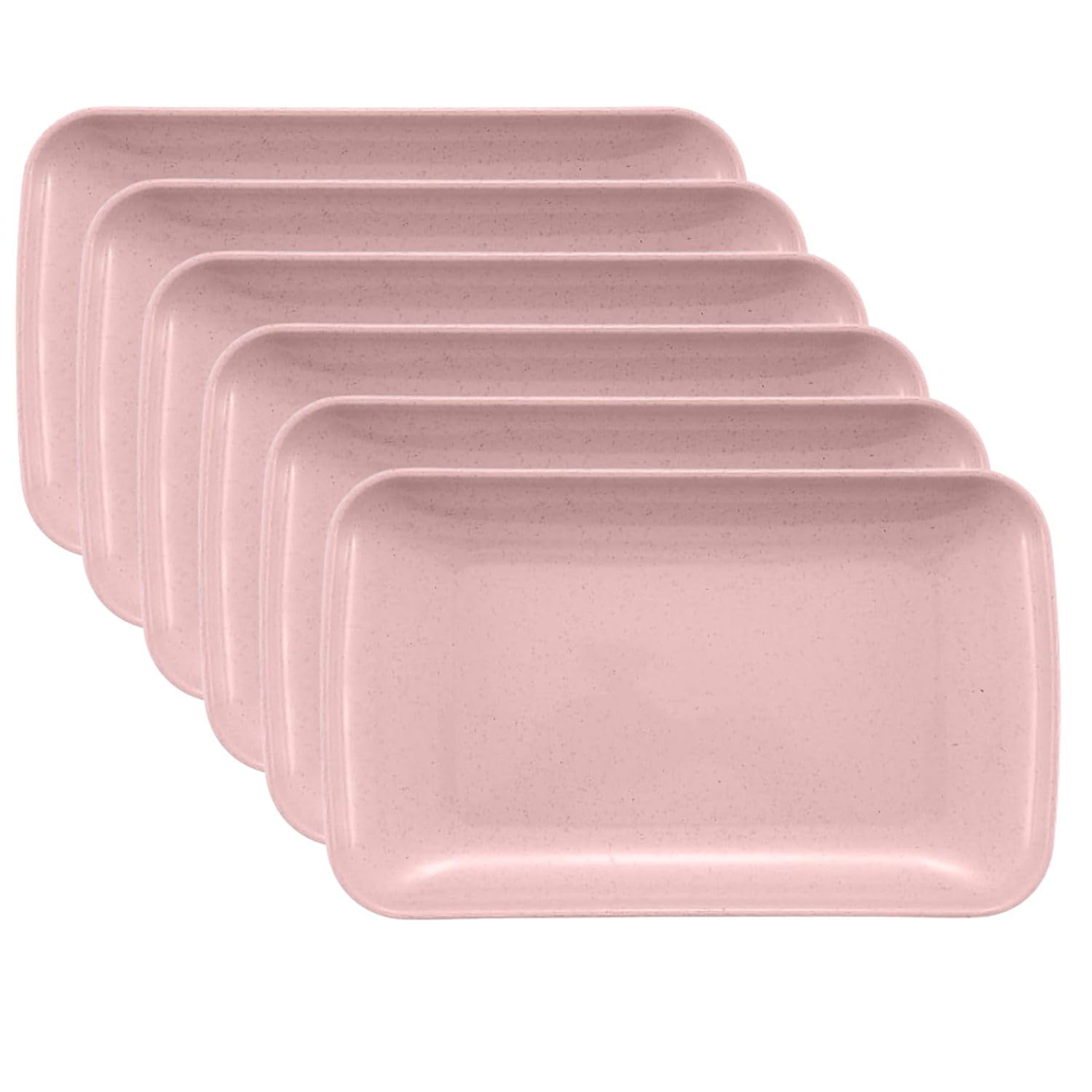 Plus Fire Plastic Dessert Plates  Pasta,Appetizer Serving For Salad,Steak,Dessert,Bread Etc  Dishwasher, Microwave, And Oven S