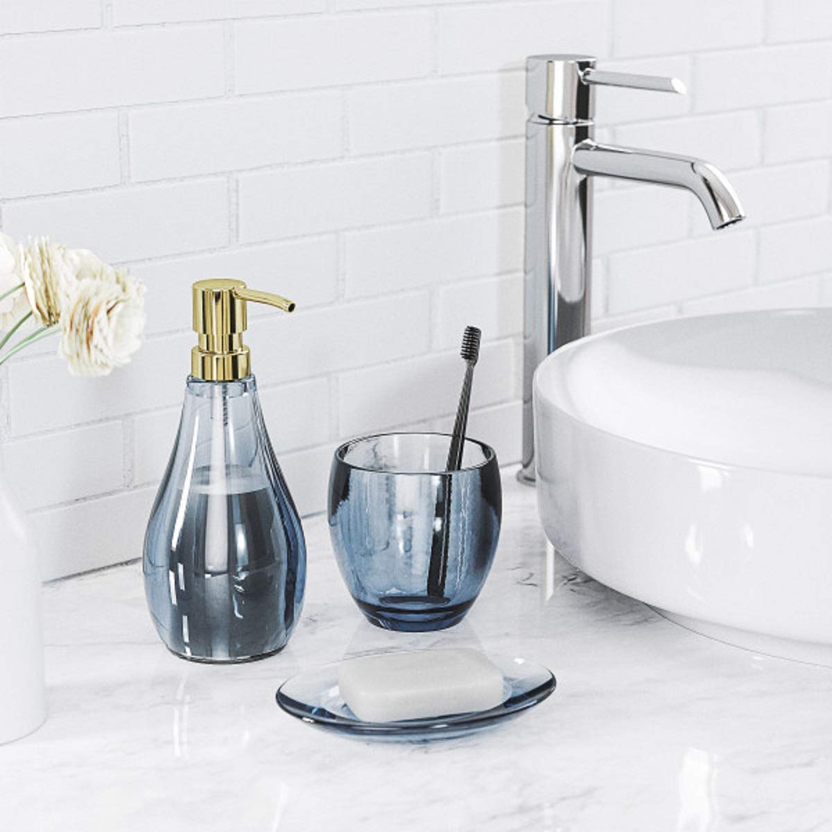 Umbra 020162-1191 Droplet Acrylic Soap Dish