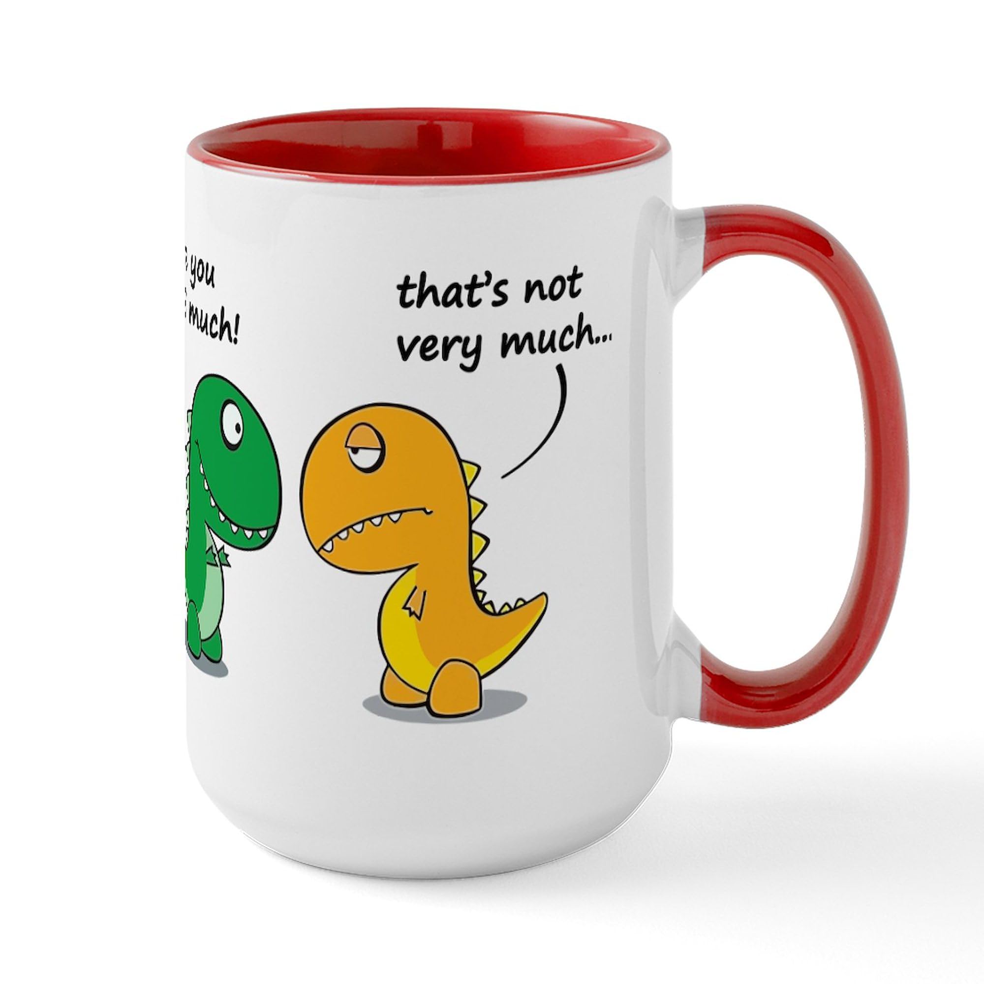 CafePress Cute Dinosaurs Mug 15 oz (444 ml) Ceramic Coffee Mug