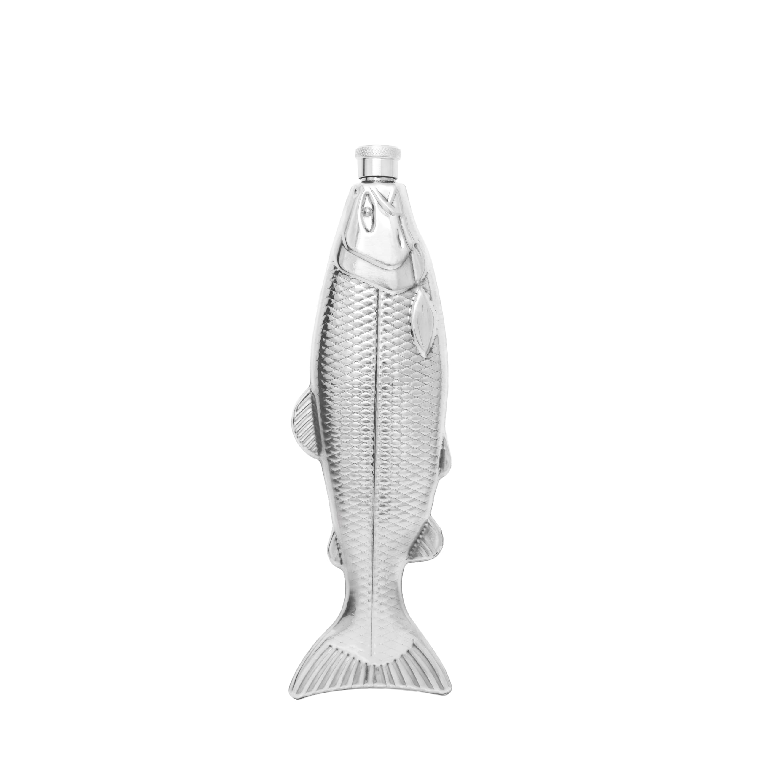 Outset Travel Flask, Stainless Steel Fish Travel Flask, 4 Ounce Capacity