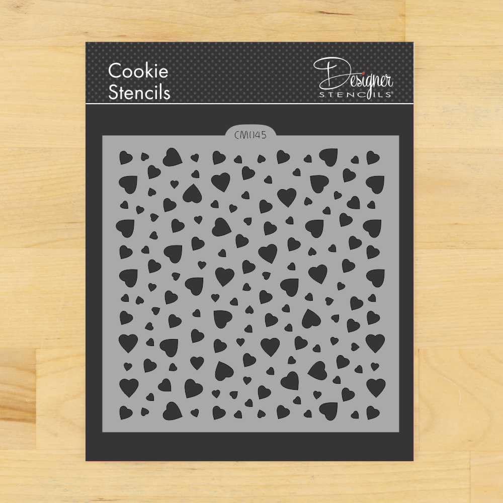 Heart Miniprint Cookie And Craft Stencil By Designer Stencils