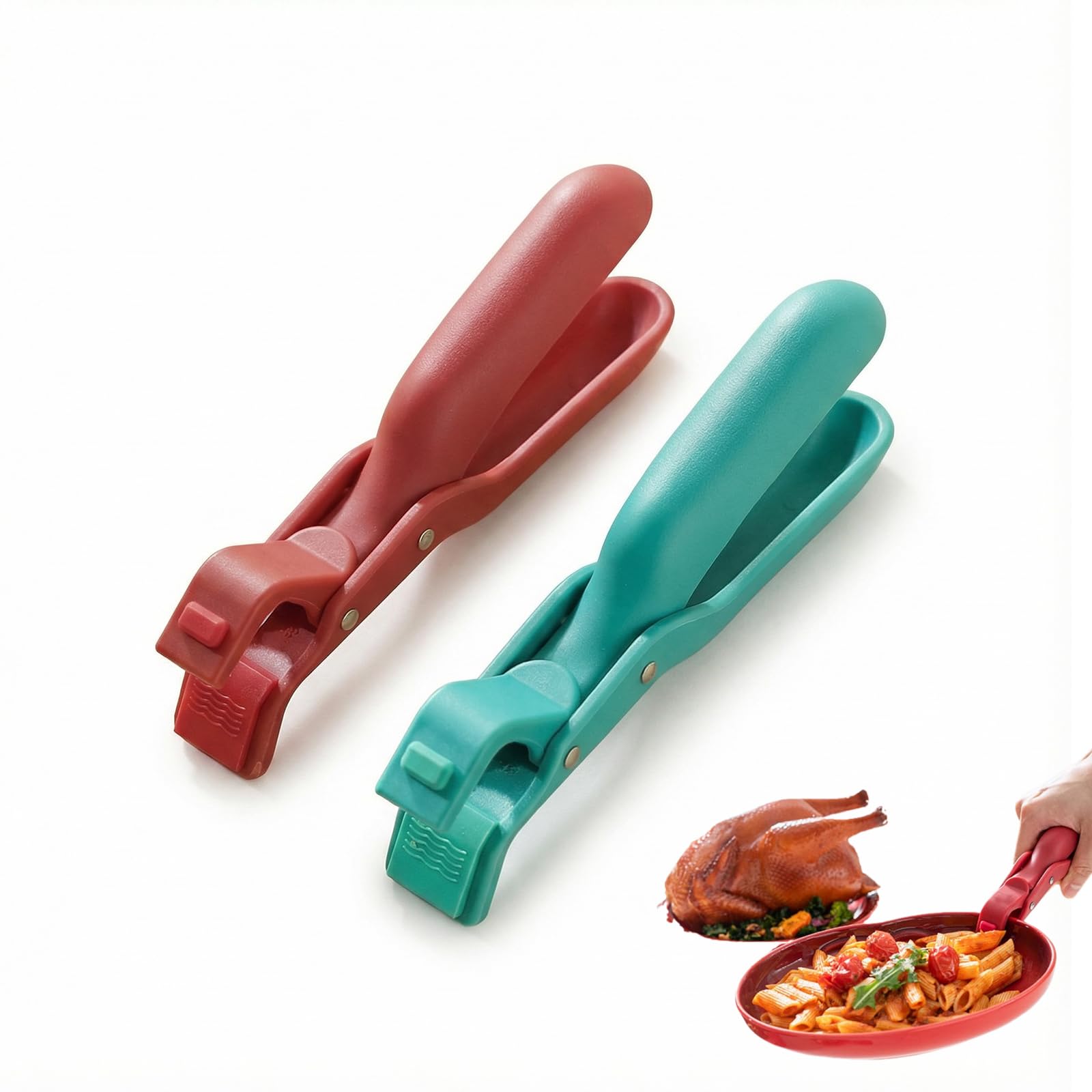 2Pcs 2026 New Upgrade MultiPurpose AntiScald Bowl Clip Set  Silicone NonSlip Heat Insulation Gripper, Hot Bowl/Dish/Plate/Pa