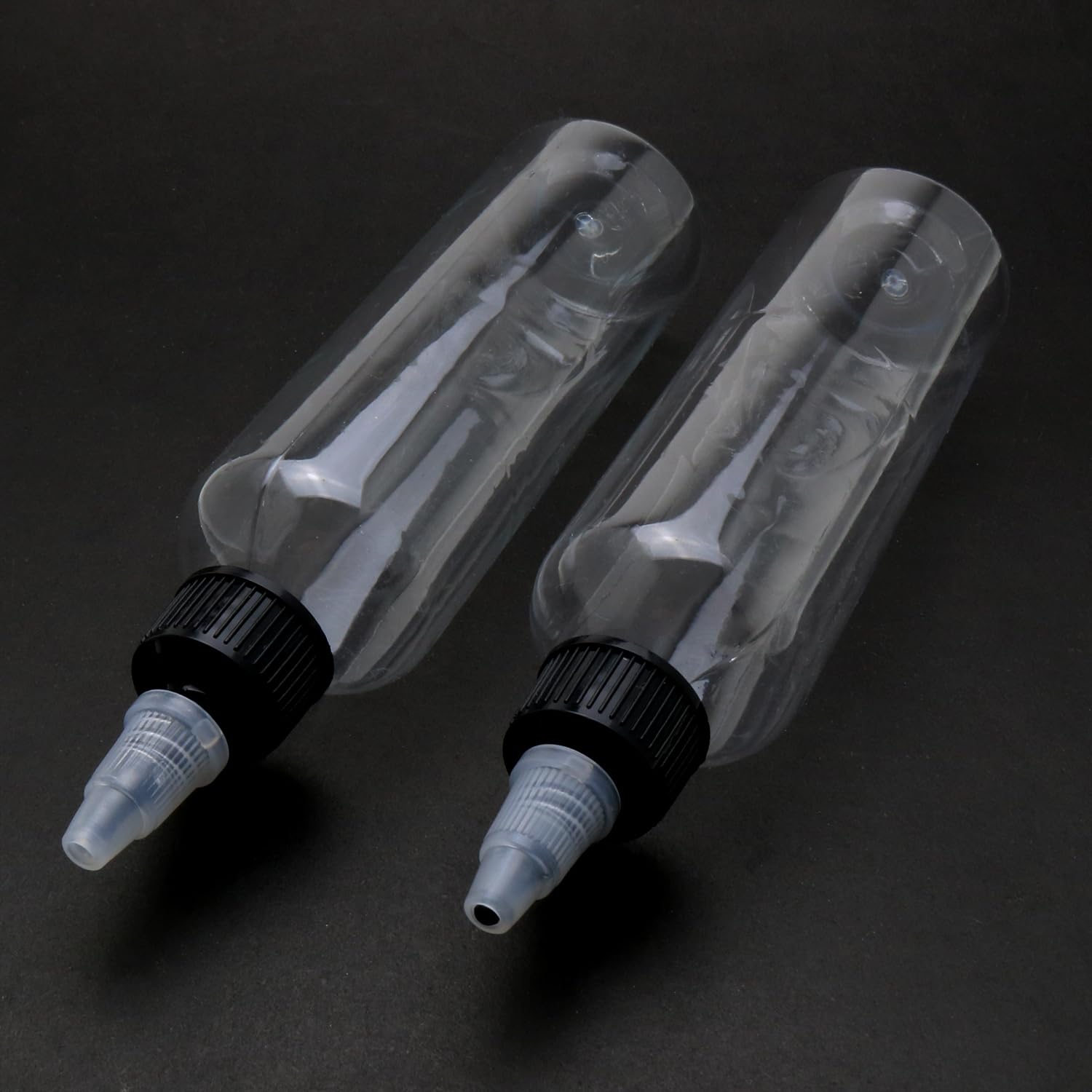 Luorng Squeeze Bottle 5Pcs Condiment Mustard Dispenser 120Ml/4 Oz Empty Plastic Twist Top Dispensing Bottles