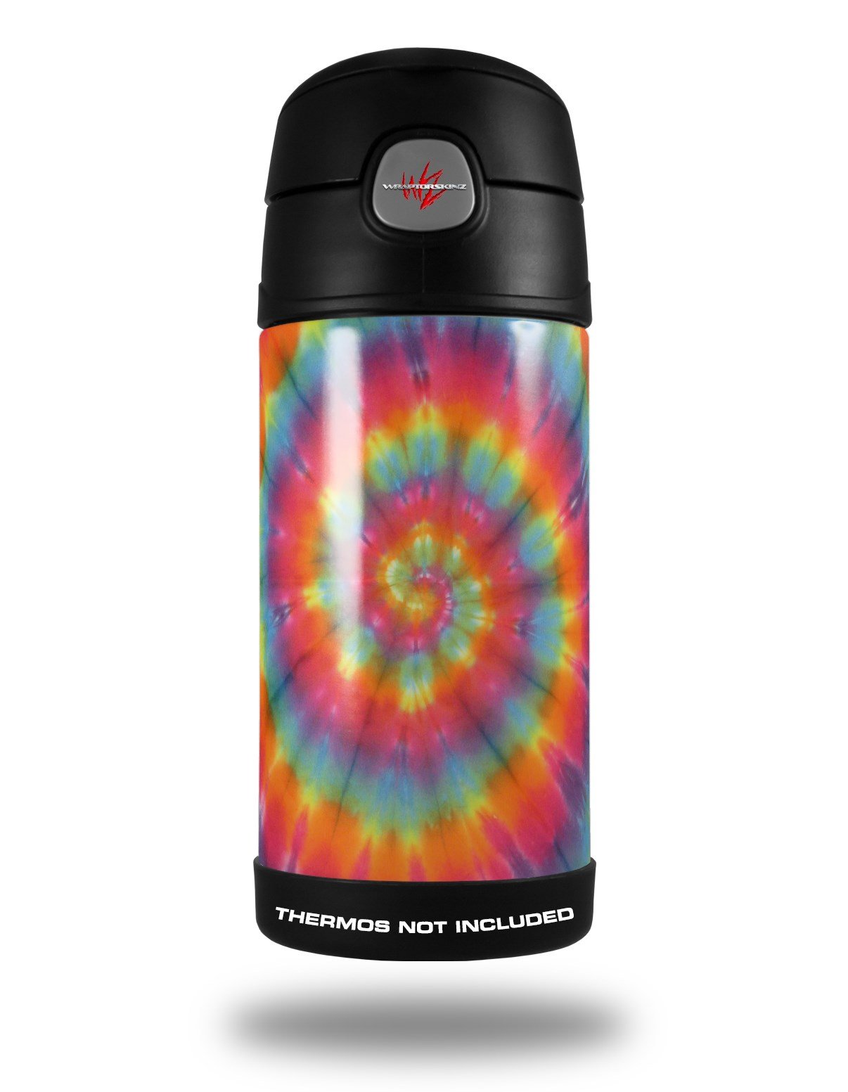 Skin Decal Wrap compatible with Thermos Funtainer 12oz Bottle Tie Dye Swirl 107 (BOTTLE NOT INCLUDED) by WraptorSkinz