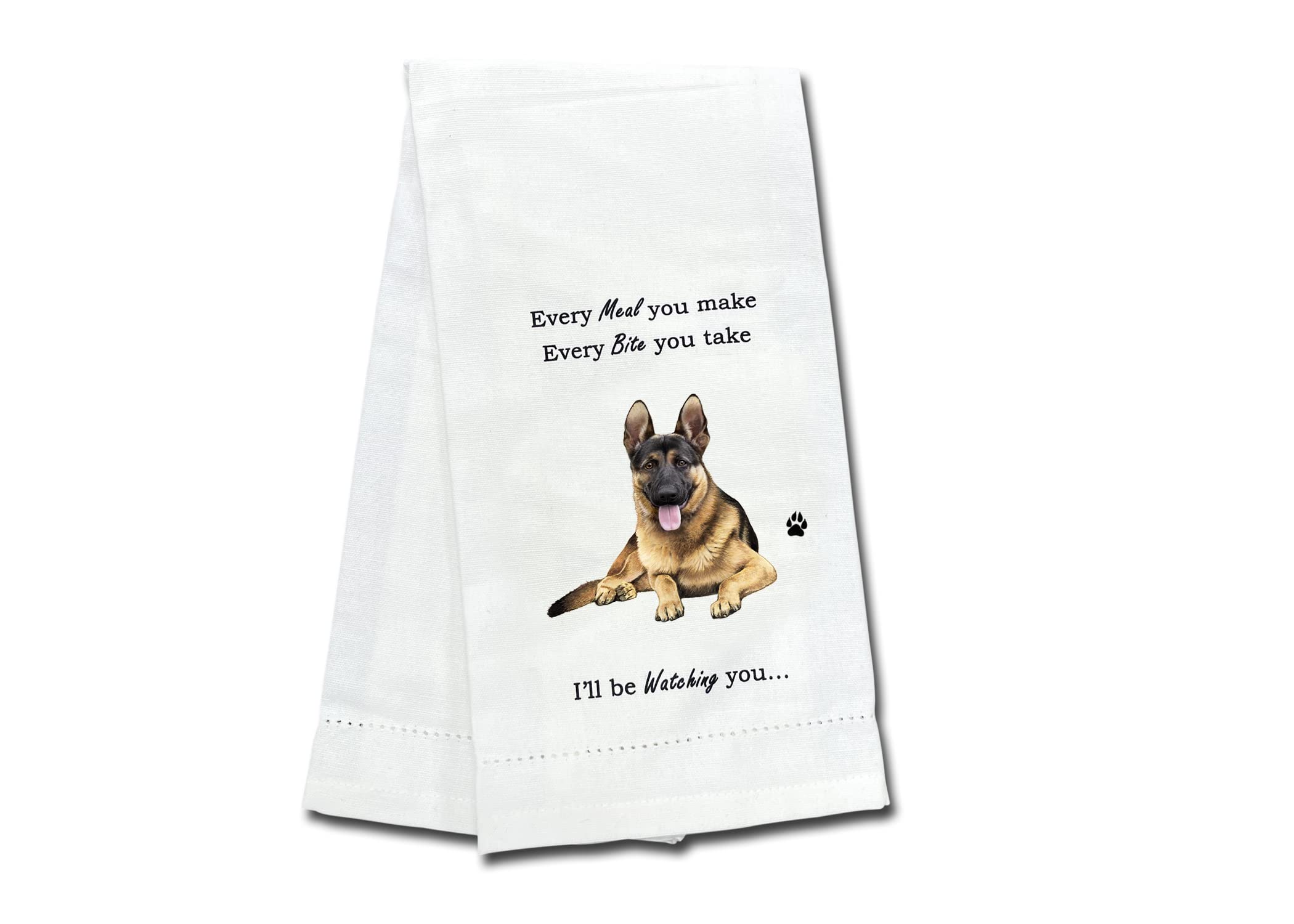 German Shepherd Kitchen Towel - Soft Highly Absorbent - German Shepherd Gifts - Dish Towels For Washing Dishes - Tea Towels - Re