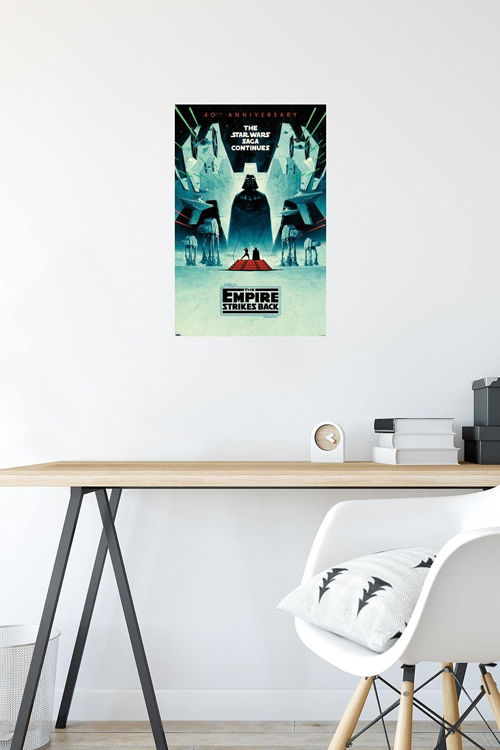 Trends International Star Wars: The Empire Strikes Back - 40Th Anniversary Wall Poster, 14.725'' X 22.375'', Premium Unframed Ve