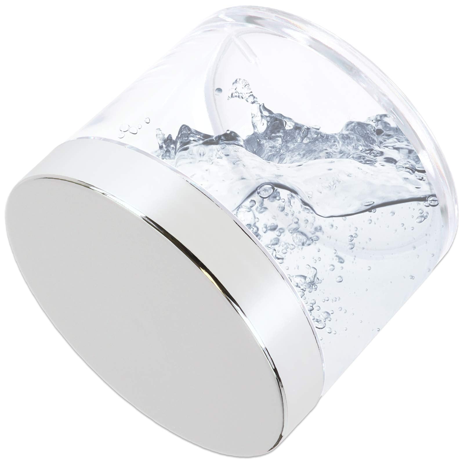 Beauticom 4 Oz. (120G/120Ml, Quantity: 6 Pieces) Thick Wall Round Leak Proof Clear Acrylic Jars W/Lids For Beauty, Cream (6 Piec