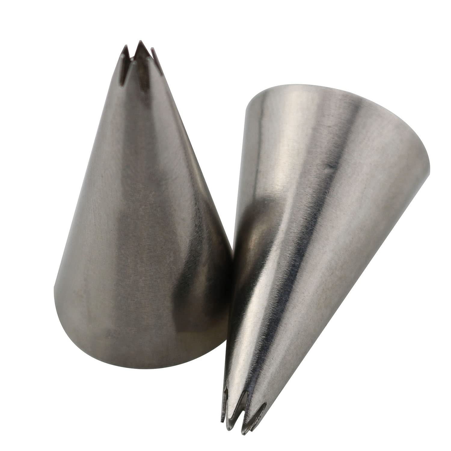 Zzhxsm 4In1 Piping Nozzle Stainless Steel Icing Tips Cupcake Pastry Tools Cake Decorating Tips Cupcake Cookies Icing Piping Past
