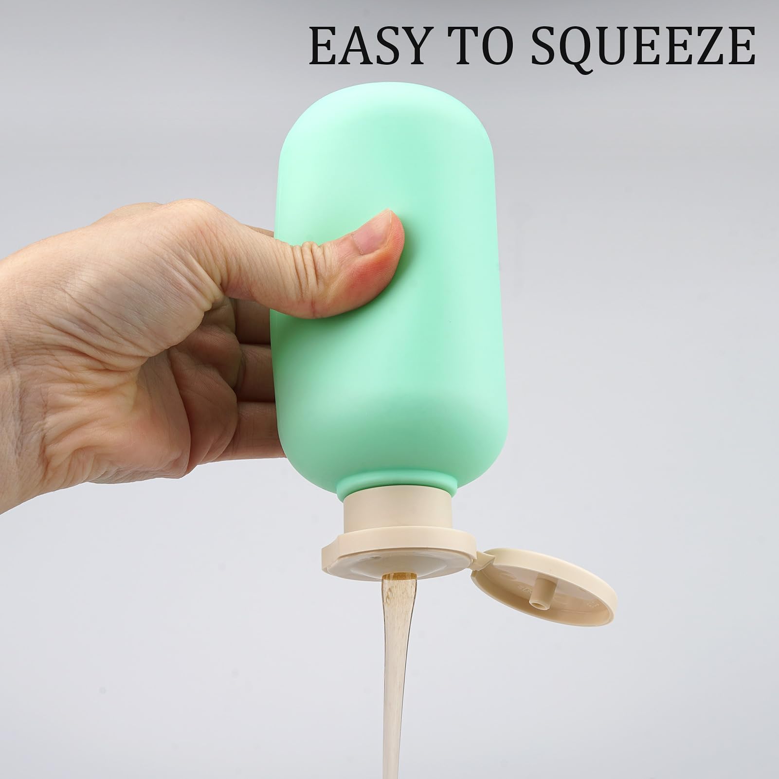 Wowang Squeeze Bottles For Liquild 6.7Oz/200Ml Travel Shampoo And Conditioner Bottles For Toiletries Plastic Bottles With Flip C