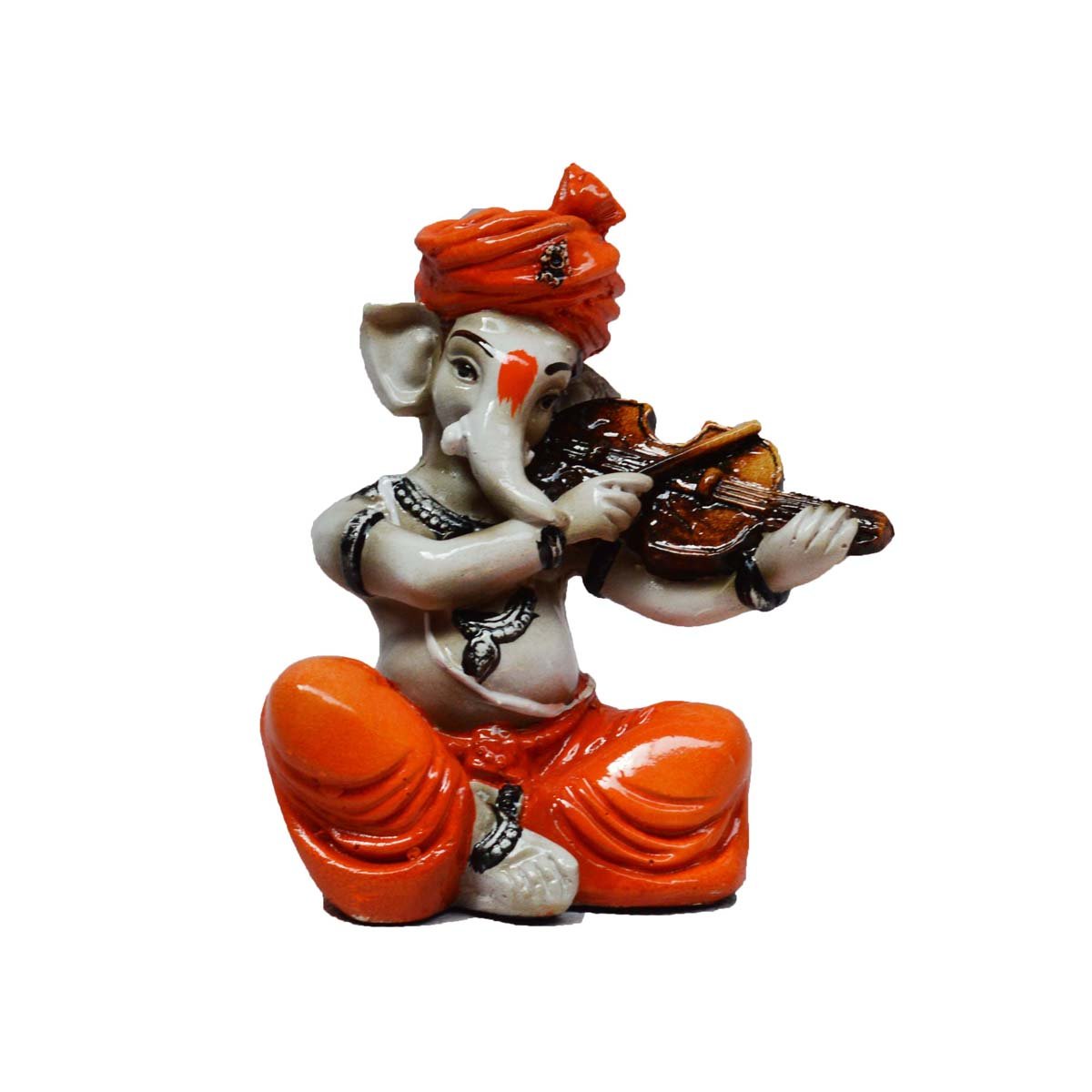 Ecraftindia Lord Ganesha Playing Violin (Lxwxh - 3Inx3Inx5In)