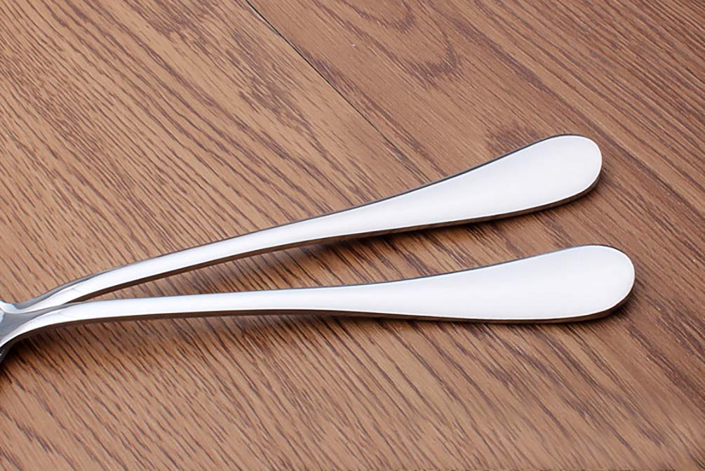 Goeielewe 2-Pack Soup Slotted Serving Spoon 7.7-Inch Stainless Steel Colander Spoon For Buffet, Dinner, Restaurants, Kichen (Slo