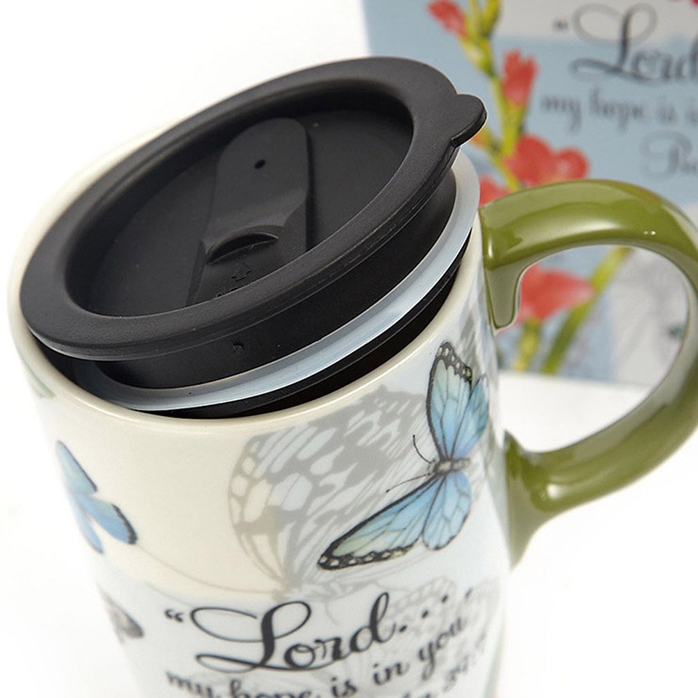 Topadorn 17 Oz. Ceramic Coffee Mug Travel Cup With Handle Sealed Lid And Color Box