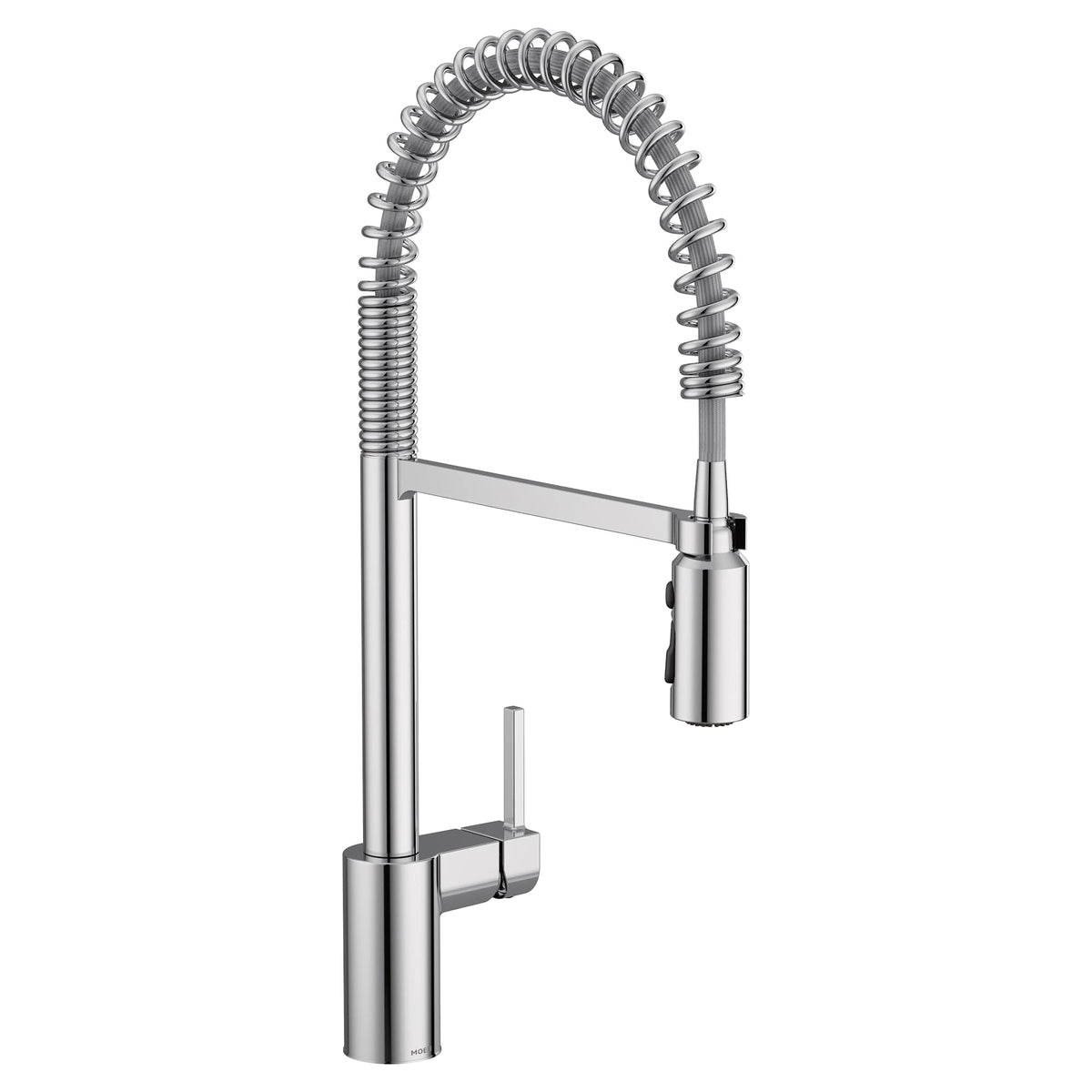 Moen Align Chrome One-Handle Pre-Rinse Spring Pulldown Kitchen Faucet With Pull Down Sprayer And Power Boost, Single Hole Kitche