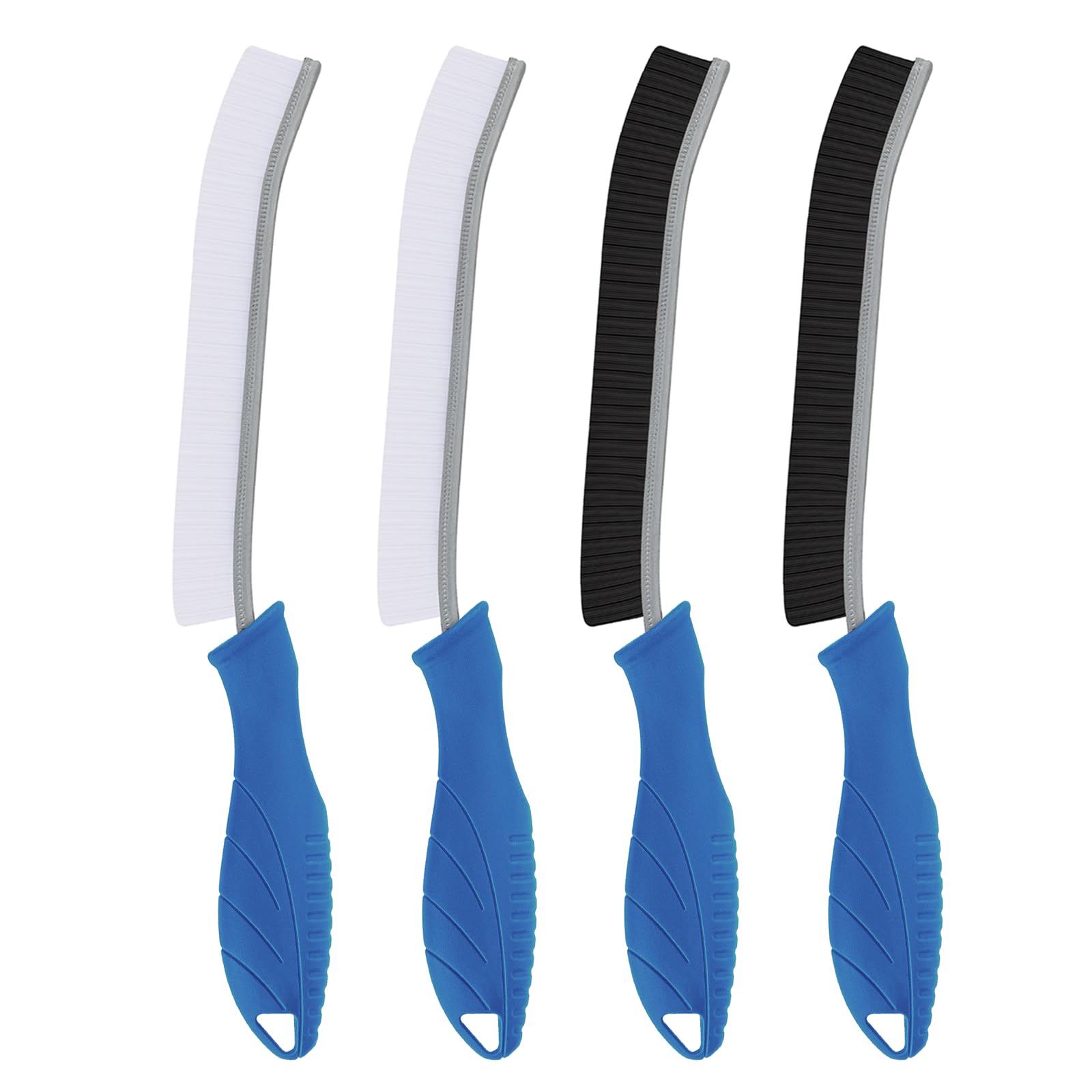 TQRR Toilet Brush, 4Pcs Bathroom Cleaning Brush, Toilet Scrubber, Deep Toilet Bowl Brush with Hanging Hole, Multifunctional Gap 