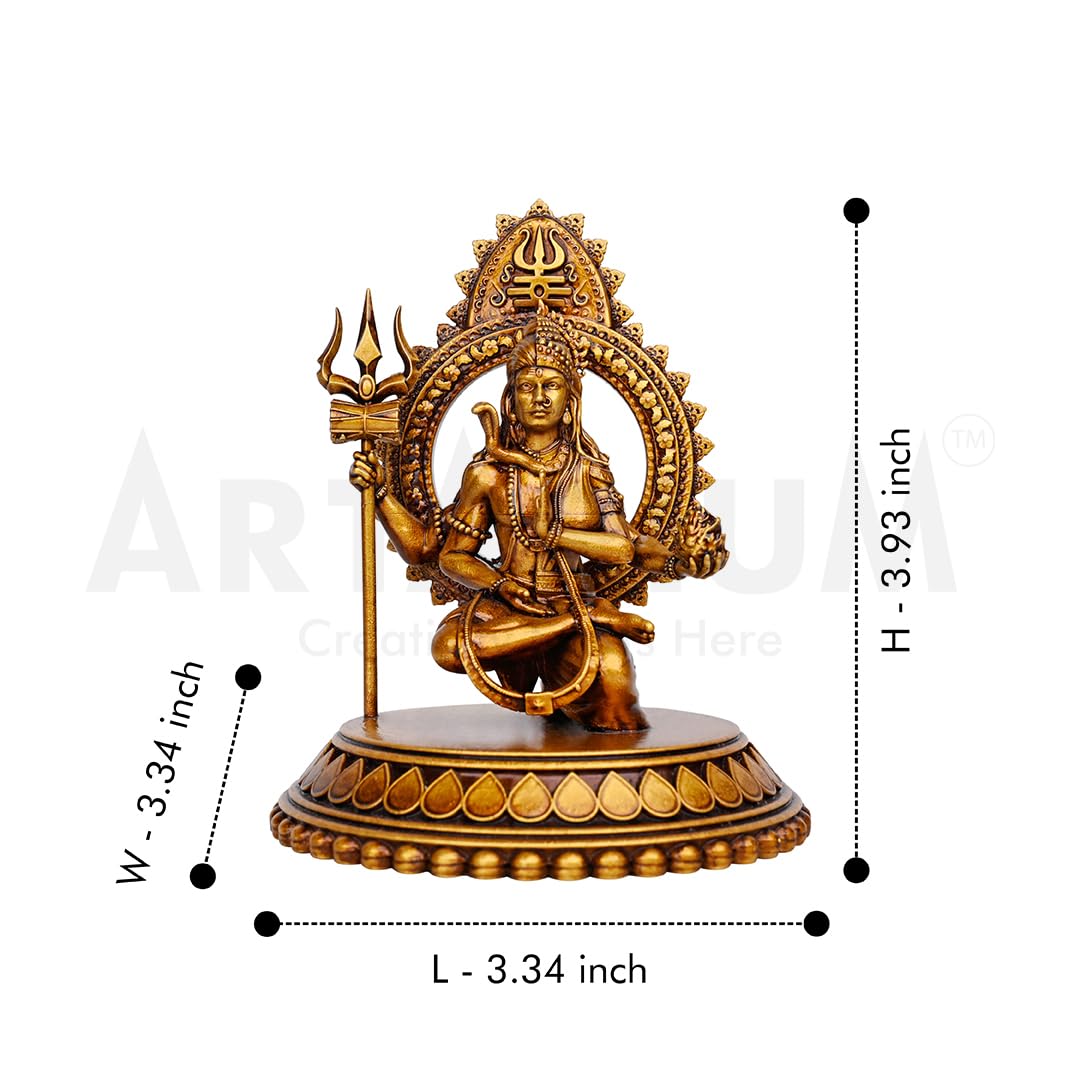 Artarium Ardhanarishvara Idol Ardhnarishwar Statue Shiv Parvati Idol Shiv Parvati Double Avatar Statue For Car Dashboard And Hom