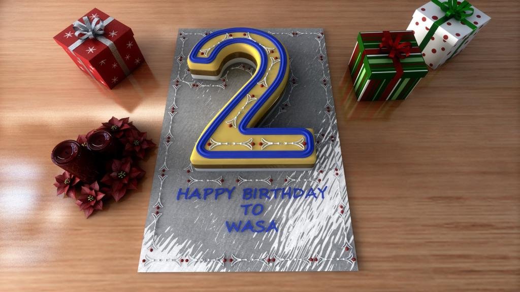 Small Number Two 2 Wedding Birthday Anniversary Cake Baking Pan / Tin 10'' X 8''