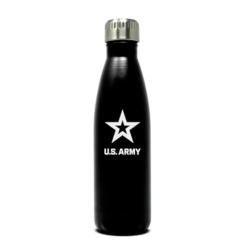 US Army 17oz Double Wall Vacuum Insulated Stainless Steel Soldier Water Bottle - Perfect for PT and Outdoor Sports Like Hiking Camping and Cycling