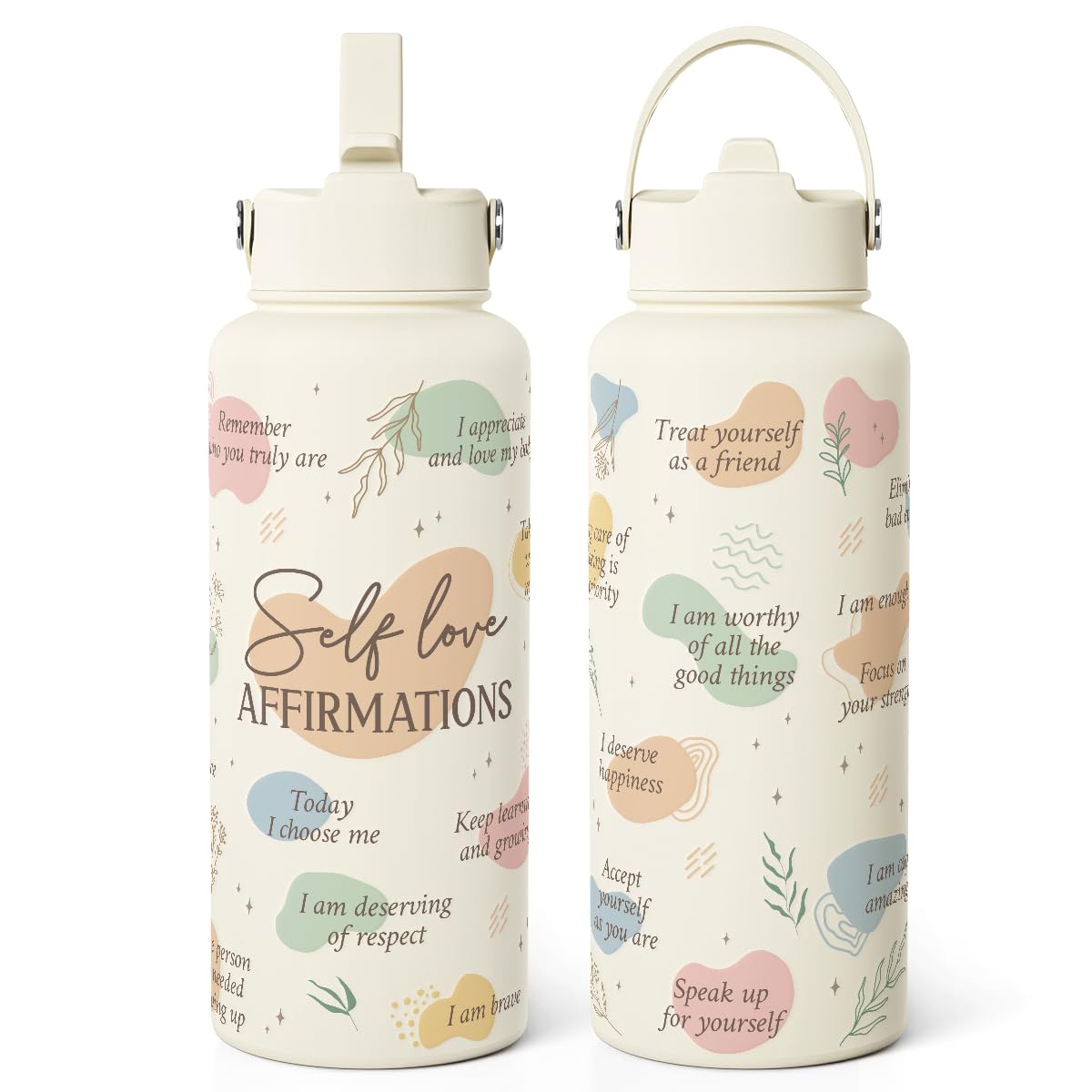 Inspiration Gifts for Women Girls, Inspiration Water Bottle 32oz Stainless Steel with Lid, Insulated Bottles Gift Idea for Birth