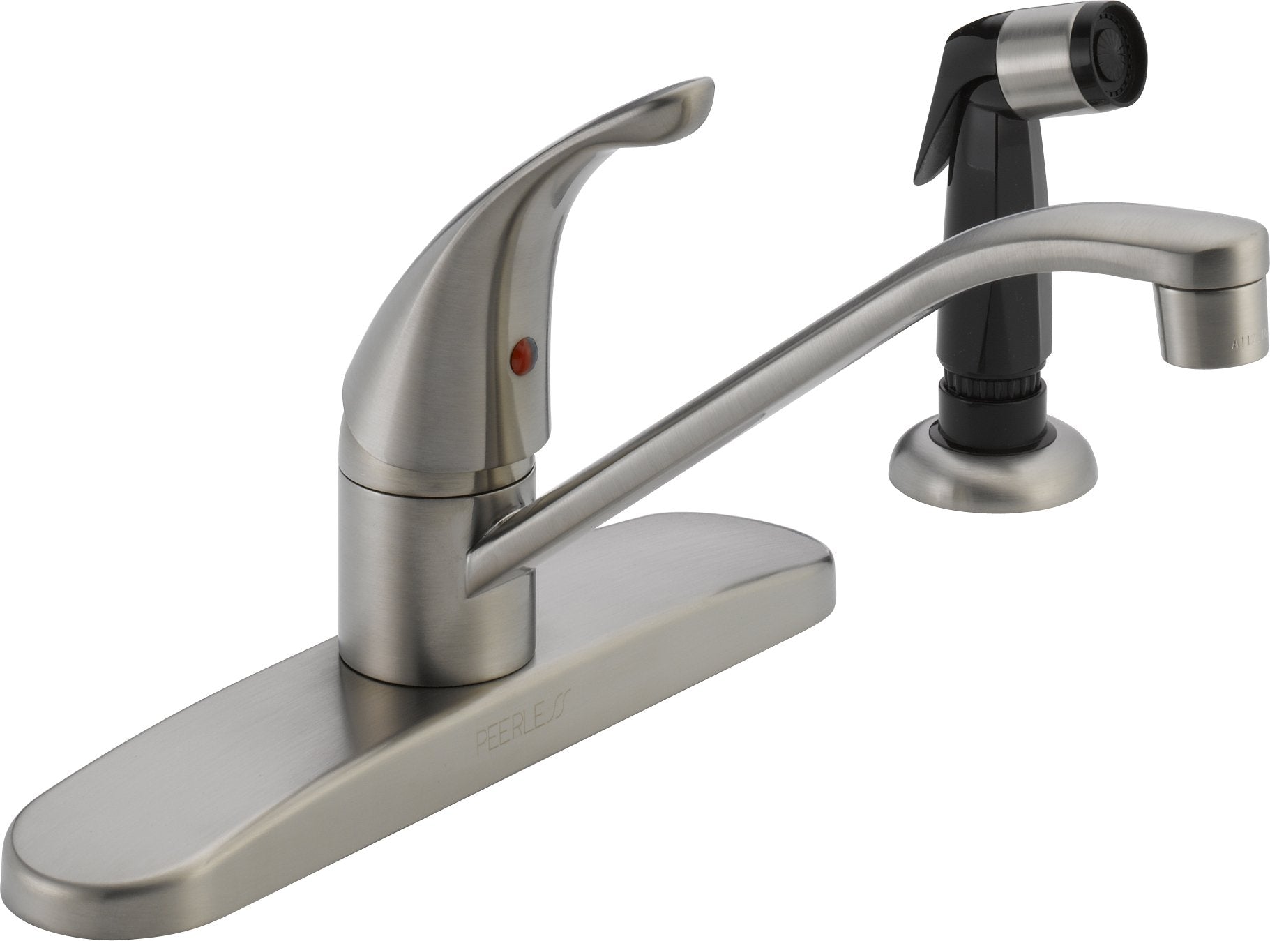Peerless Single-Handle Kitchen Sink Faucet with Side Sprayer, Stainless P115LF-SS