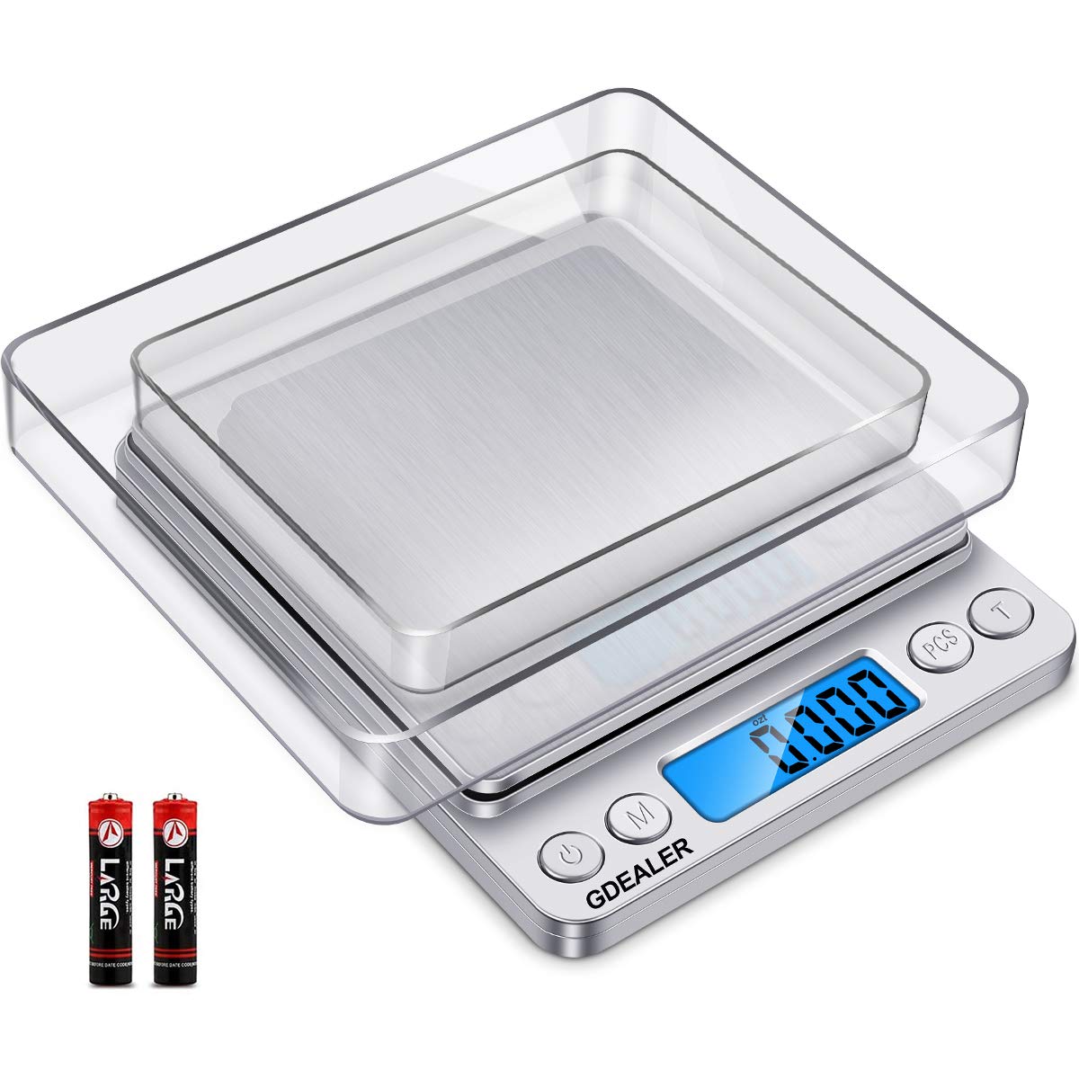 Gdealer Food Scale, 0.001Oz/0.01G Precise Digital Kitchen Scale Gram Scales Weight Food Coffee Scale Digital Scales For Cooking
