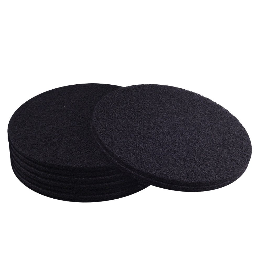 Kuuqa 8 Pieces Compost Bin Filters For Kitchen Compost Pail Replacement Charcoal Filters, 7.25 Inches Round