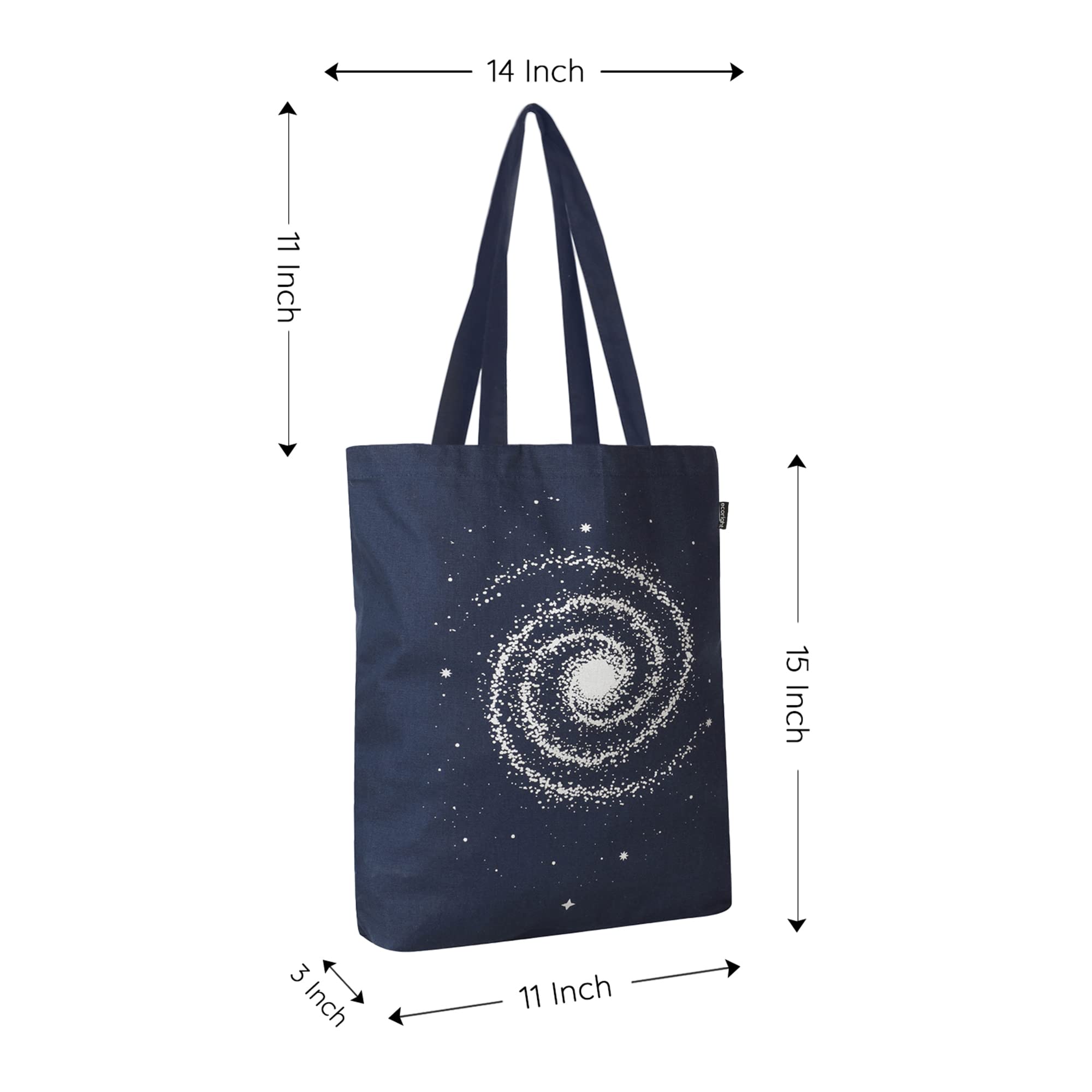 Ecoright Aesthetic Canvas Tote Bag For Women With Zipper, Tote Bag For Beach, Grocery, Travel, Work, Gym, Daily Use